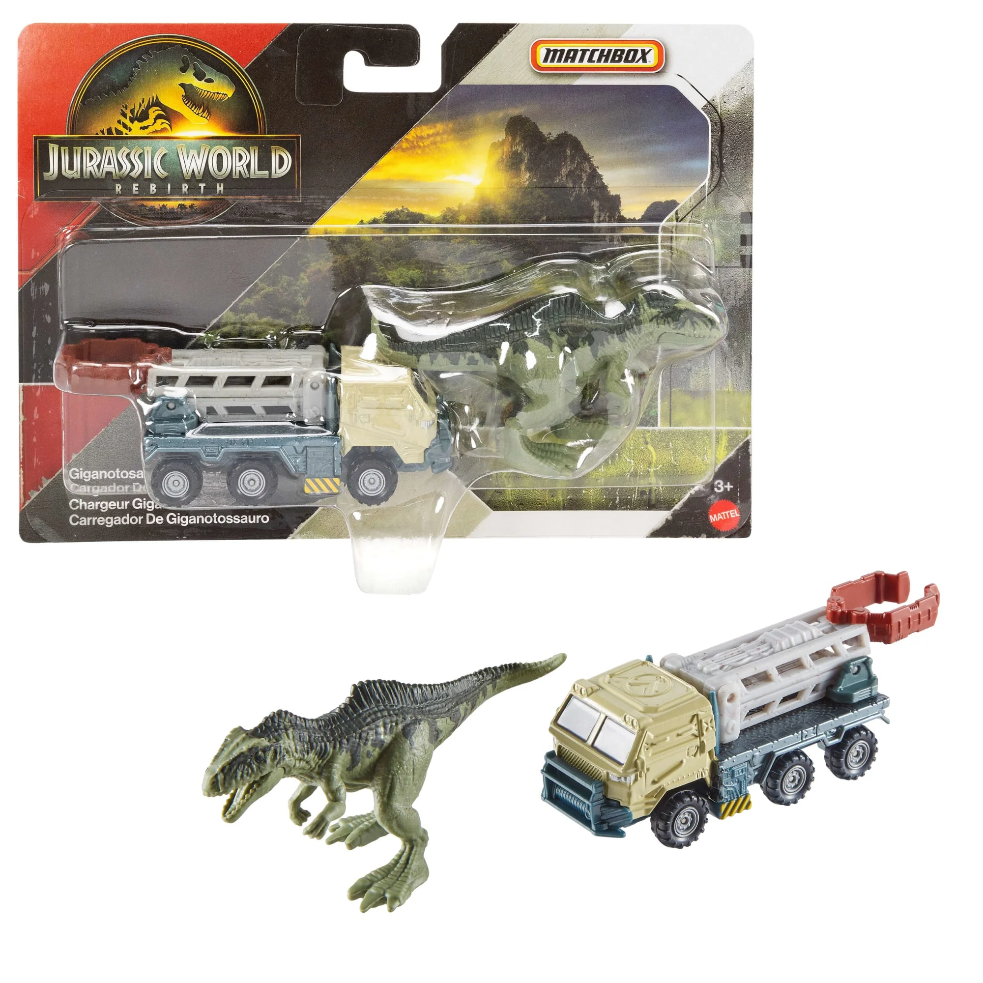 Transporteur de Dinosaures Jurassicworld de Matchbox, Voiture Ou Camion Jouet et 1Ou 2Mini-Dinosaures (Les Modèles Peuvent Varier) - Image 3