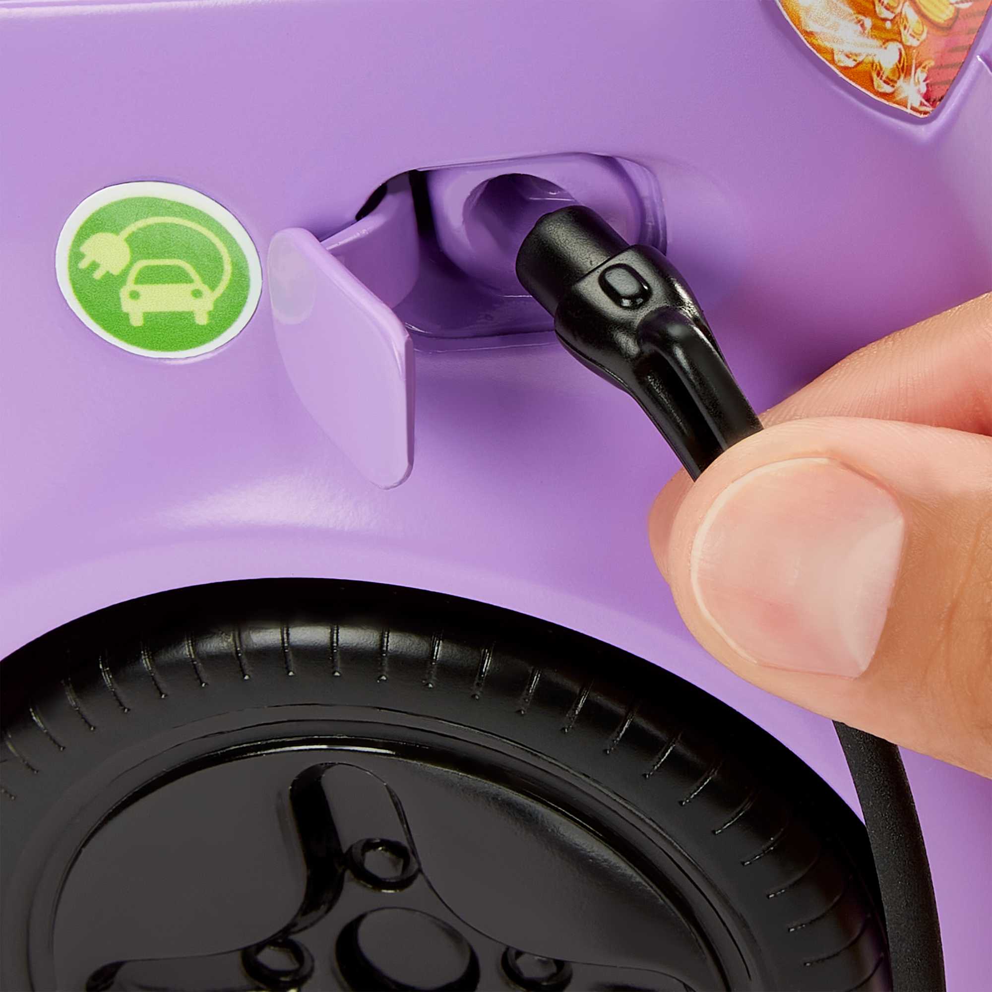 Barbie Car, Kids Toys, “Electric Vehicle” With Charging Station - Image 5