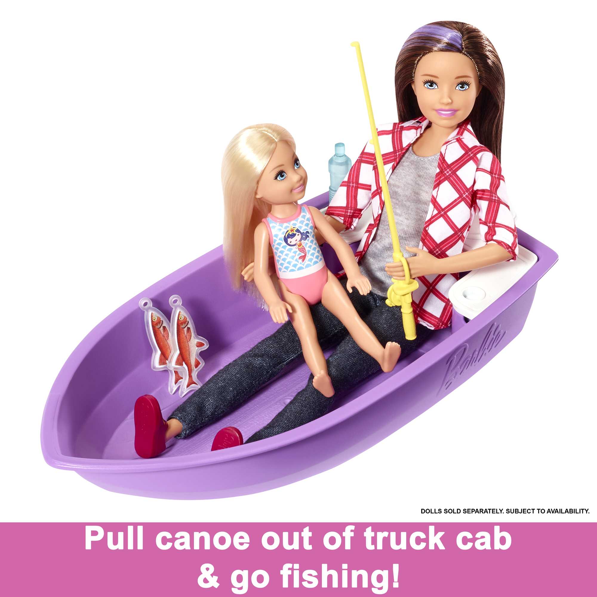 Barbie Camper, Doll Playset With 50 Accessories, Truck, Boat And House, 3-In-1 Dream Camper - Image 4