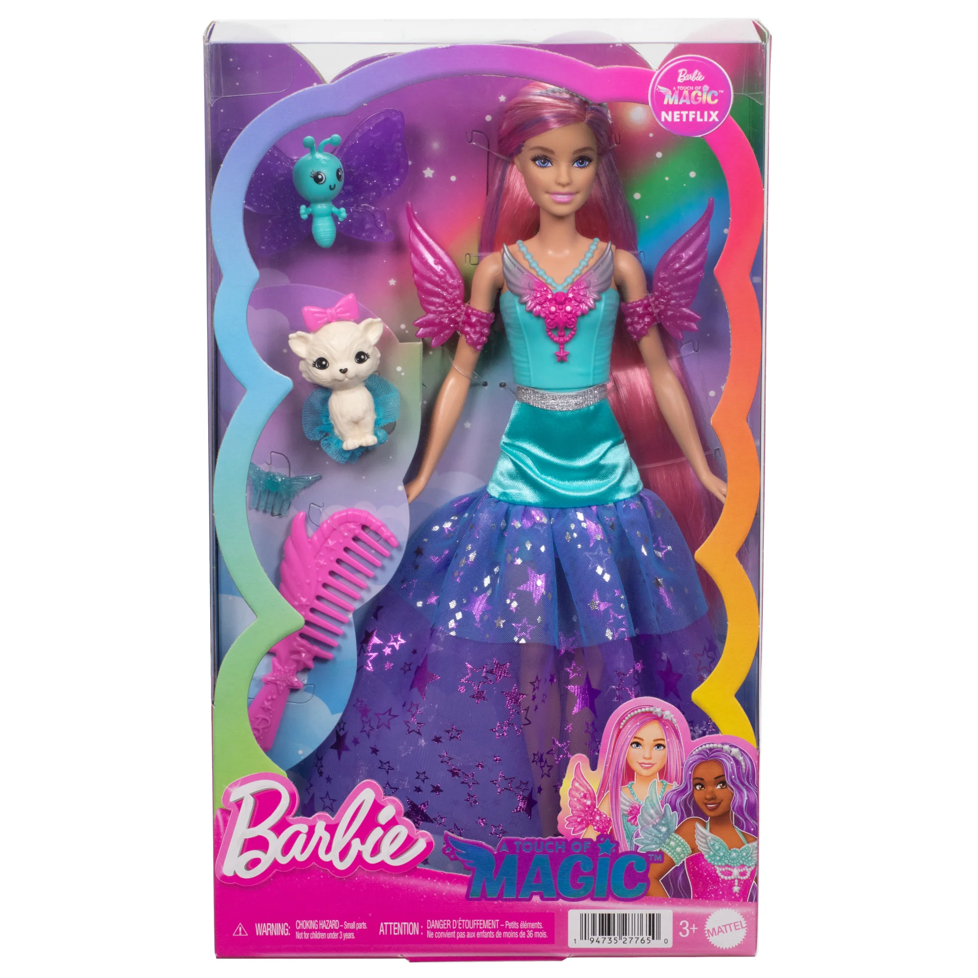 Barbie Doll With 2 Fantasy Pets, Barbie “Malibu” From Barbie A Touch Of Magic - Image 6