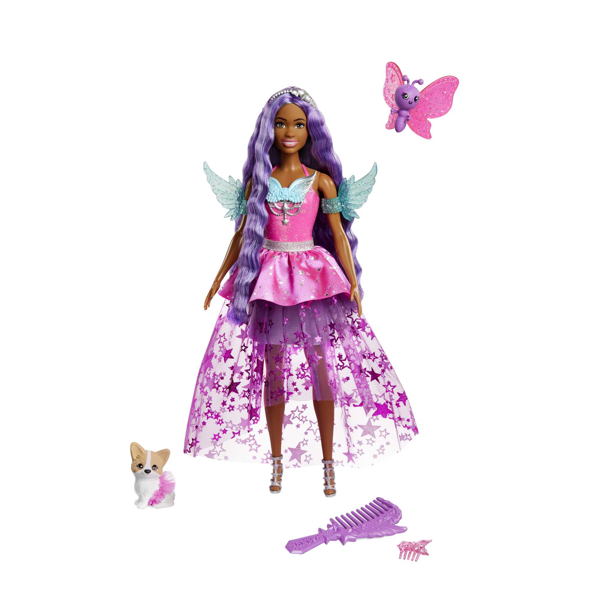 Barbie-A Touch Of Magic-Brooklyn-Poupée Avec 2 Animaux Féeriques