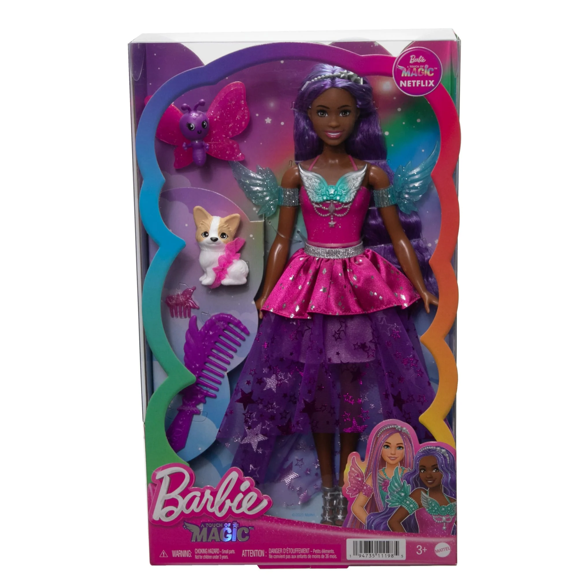 Barbie-A Touch Of Magic-Brooklyn-Poupée Avec 2 Animaux Féeriques - Image 6