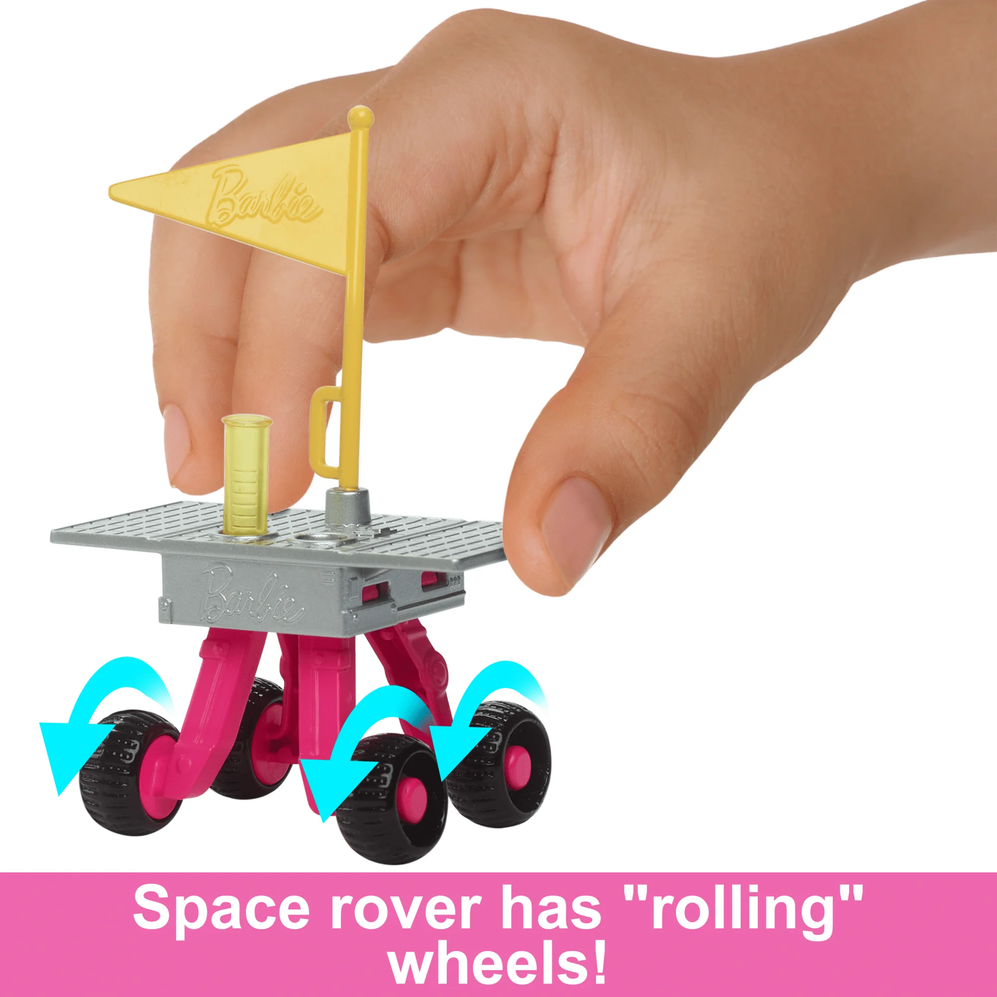 Barbie 65th Anniversary Careers Astronaut Doll & 10 Accessories Including Rolling Rover & Space Helmet - Image 3