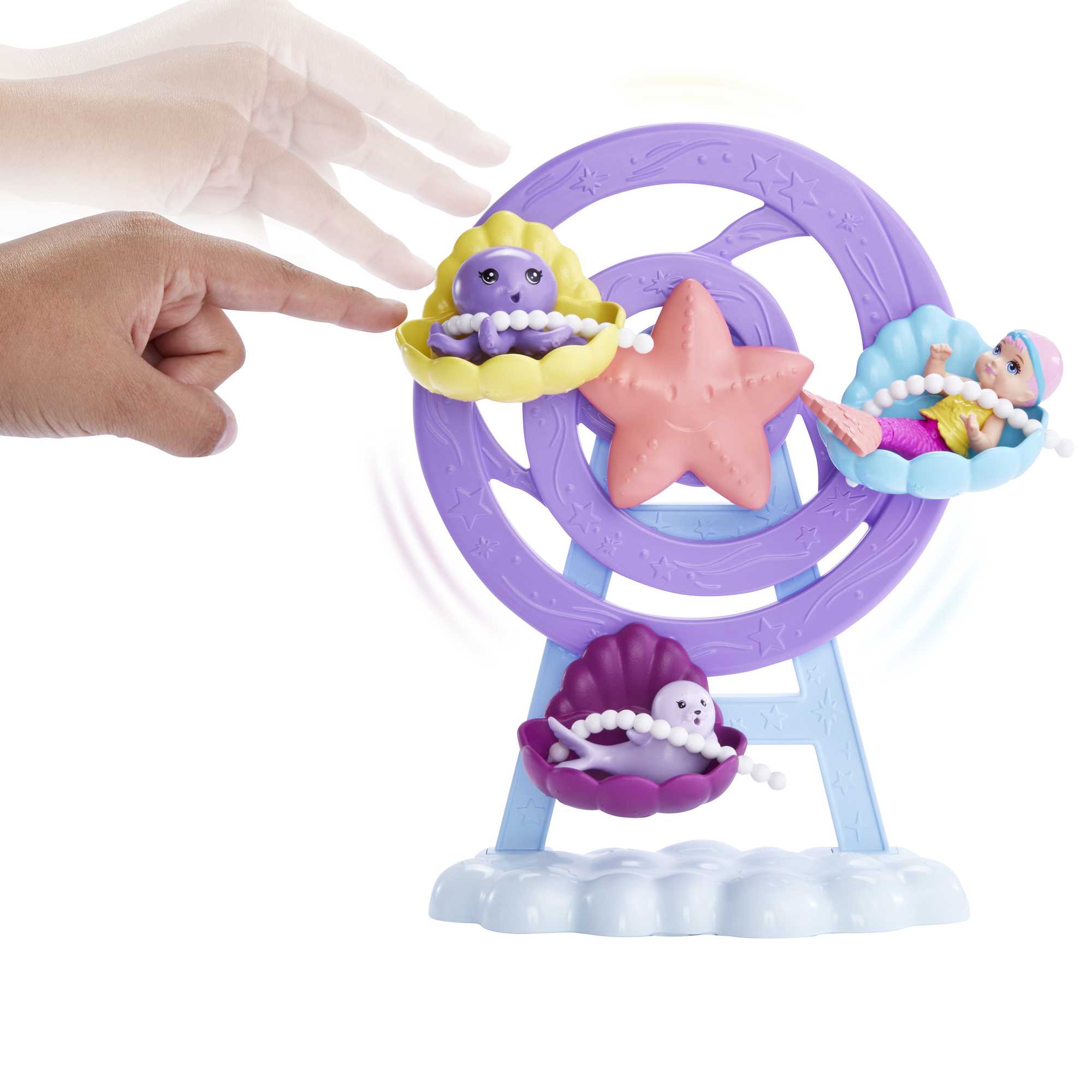 Barbie-Babysitting Au Fond de L’Océan-Coffret Poupée et 3 Bébés - Image 2