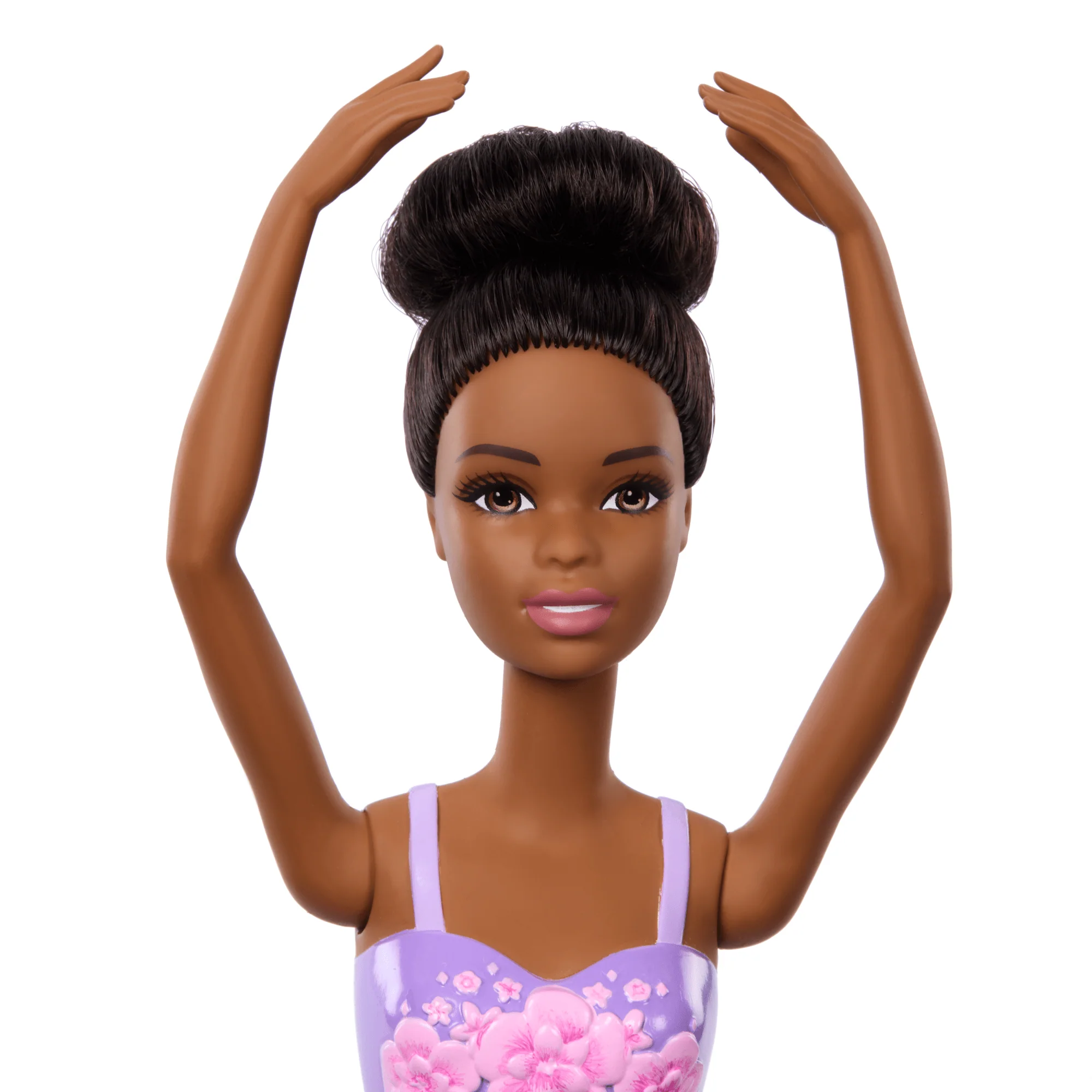 Barbie Ballerina Doll, Brunette Fashion Doll Wearing Purple Removable Tutu - Image 2