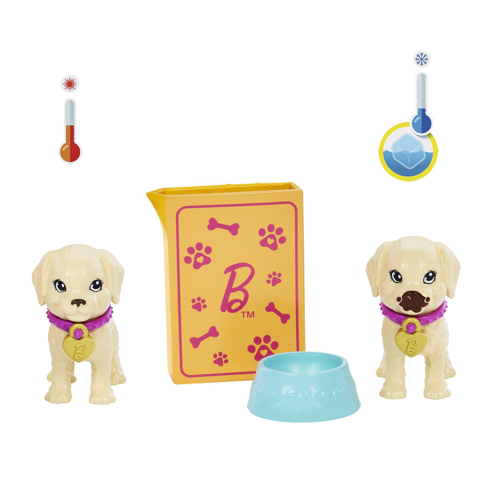 Barbie-Barbie Adopte Un Chiot, Coffret Avec Poupée et 2 Chiots - Image 3