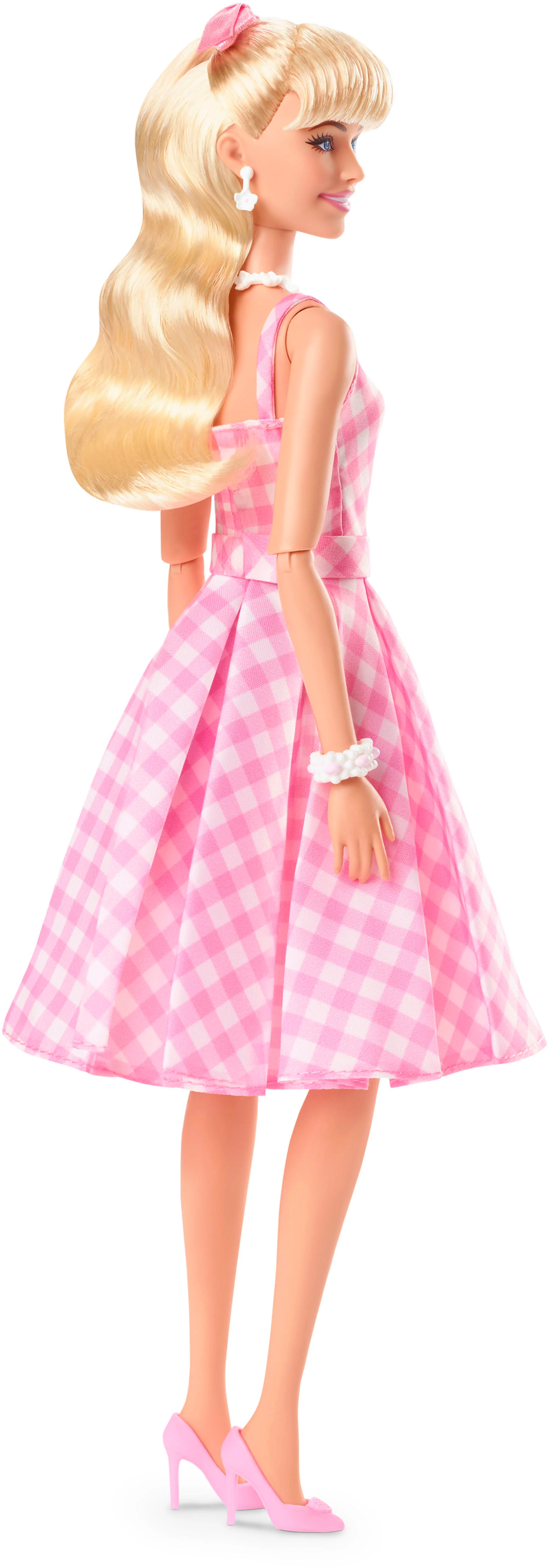 Barbie Film Poupée de Coll. Robe de Guingan Rose, Margot Robbie - Image 3