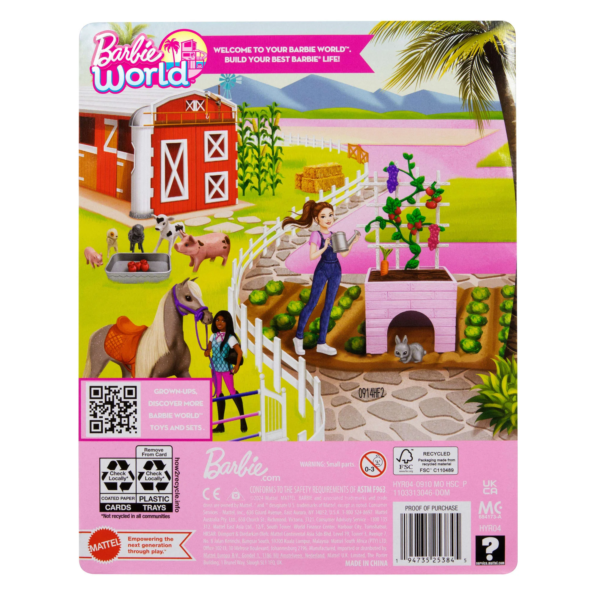Barbie® Barbie World™ Coffret Avec Accessoires Jardin - Image 6