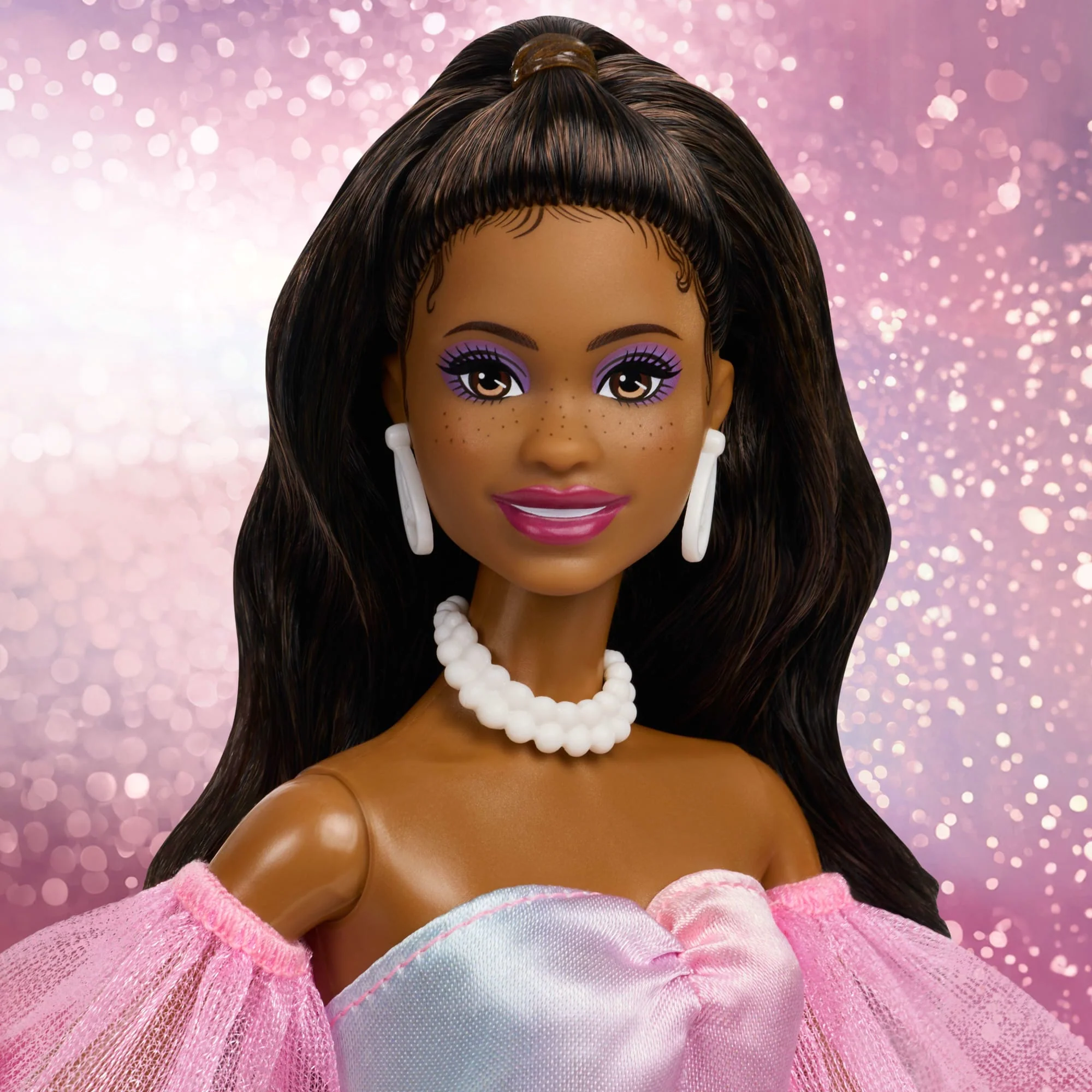 Barbie Signature Birthday Wishes Fashion Doll in Dress With Pastel Rainbow Effect, Collectible Gift - Image 3
