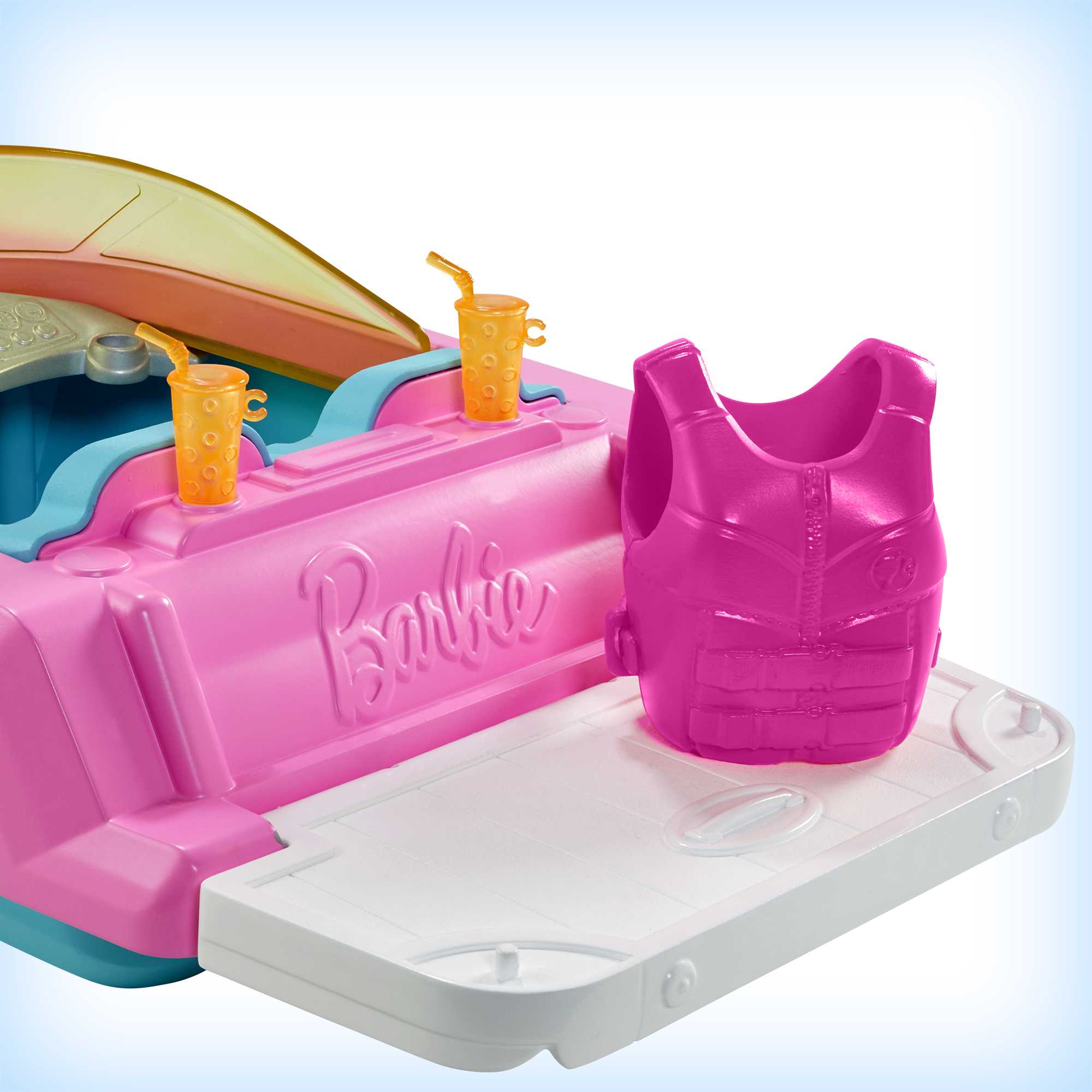 Barbie Boat With Puppy And Accessories, Fits 3 Dolls, Floats in Water, 3 To 7 Year Olds - Image 5