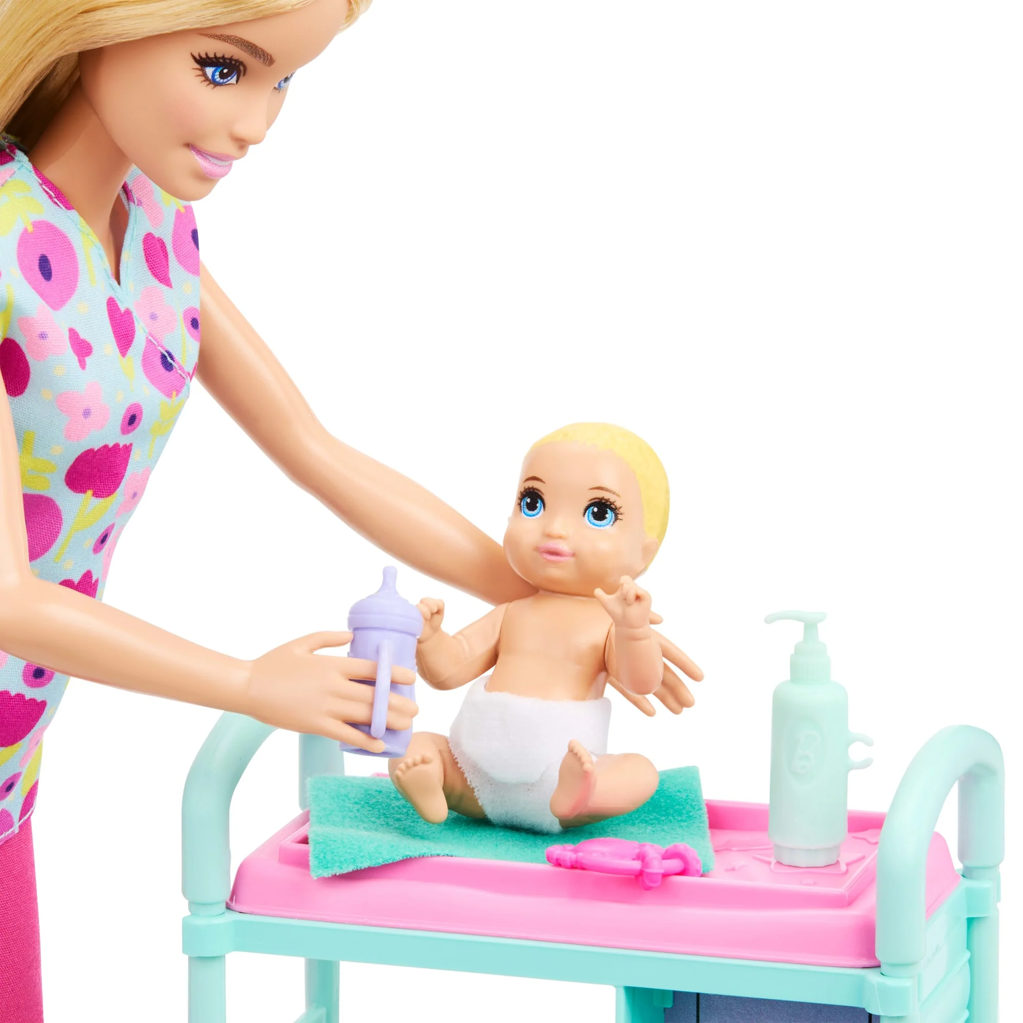 Barbie Careers Baby Doctor Playset With Blonde Fashion Doll, 2 Baby Dolls, Exam Table & Accessories - Image 4