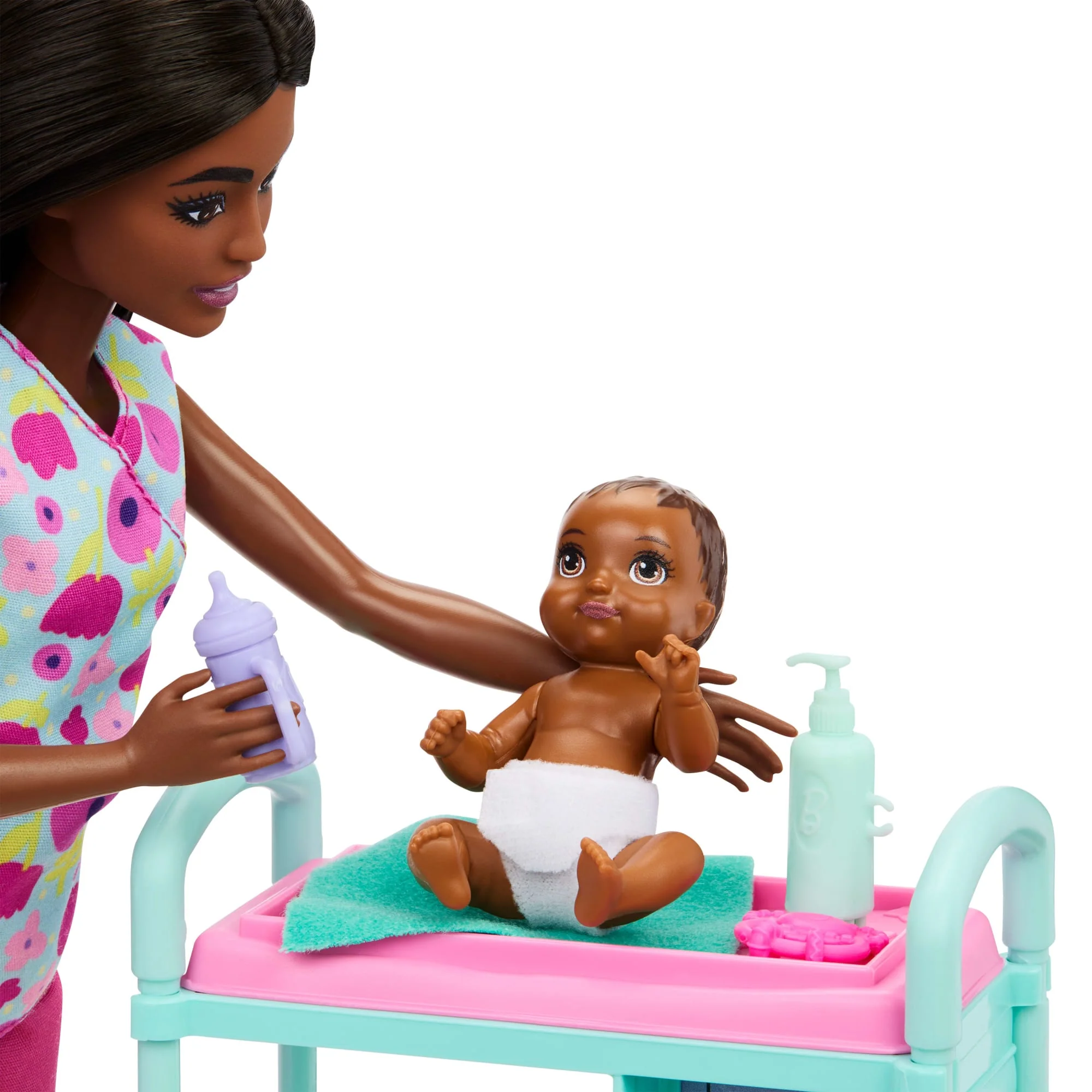 Barbie Careers Baby Doctor Playset With Brunette Fashion Doll, 2 Baby Dolls, Exam Table & Accessories - Image 5