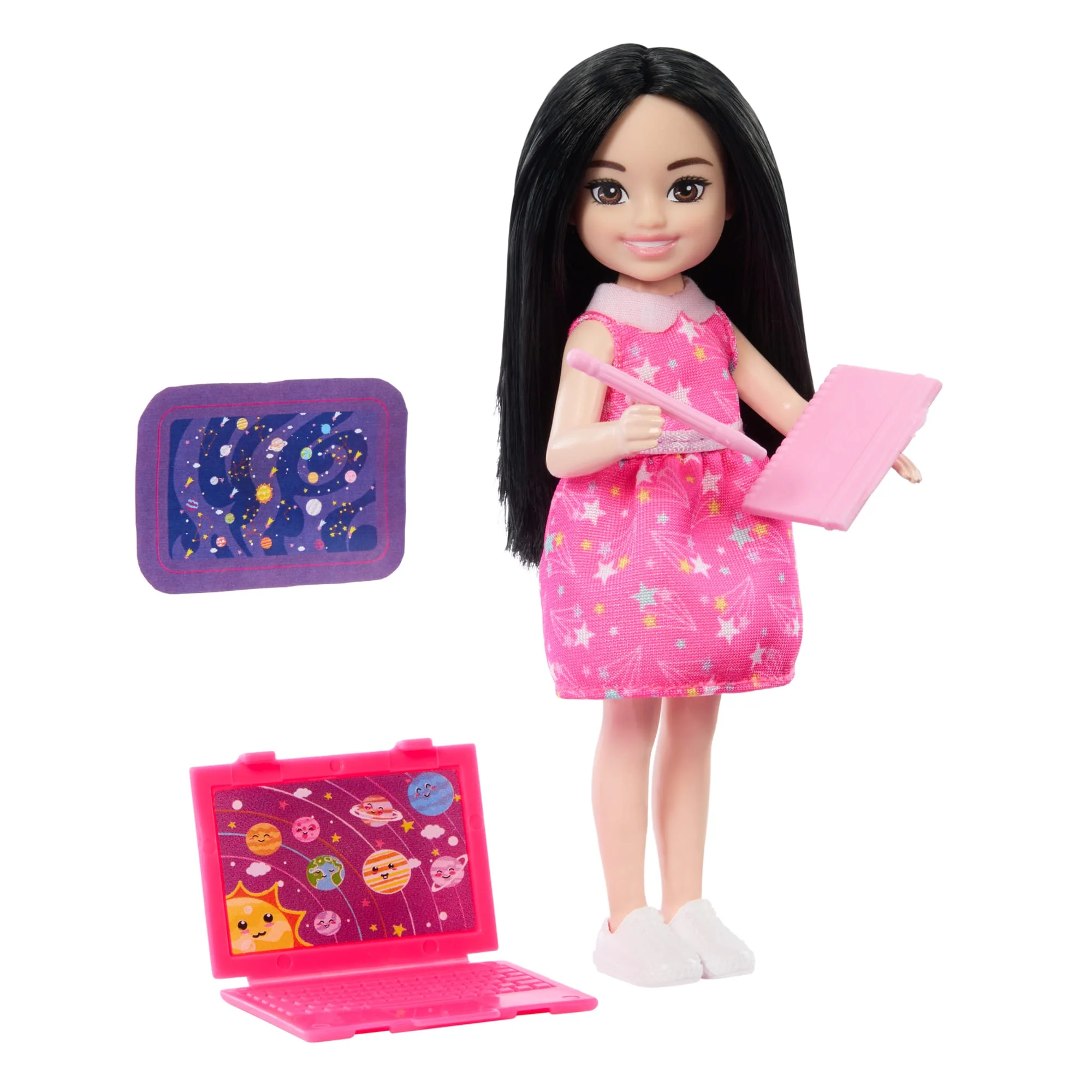 Barbie Chelsea Astronomer Doll & Accessories Set, Career-Themed Brunette Small Doll - Image 4