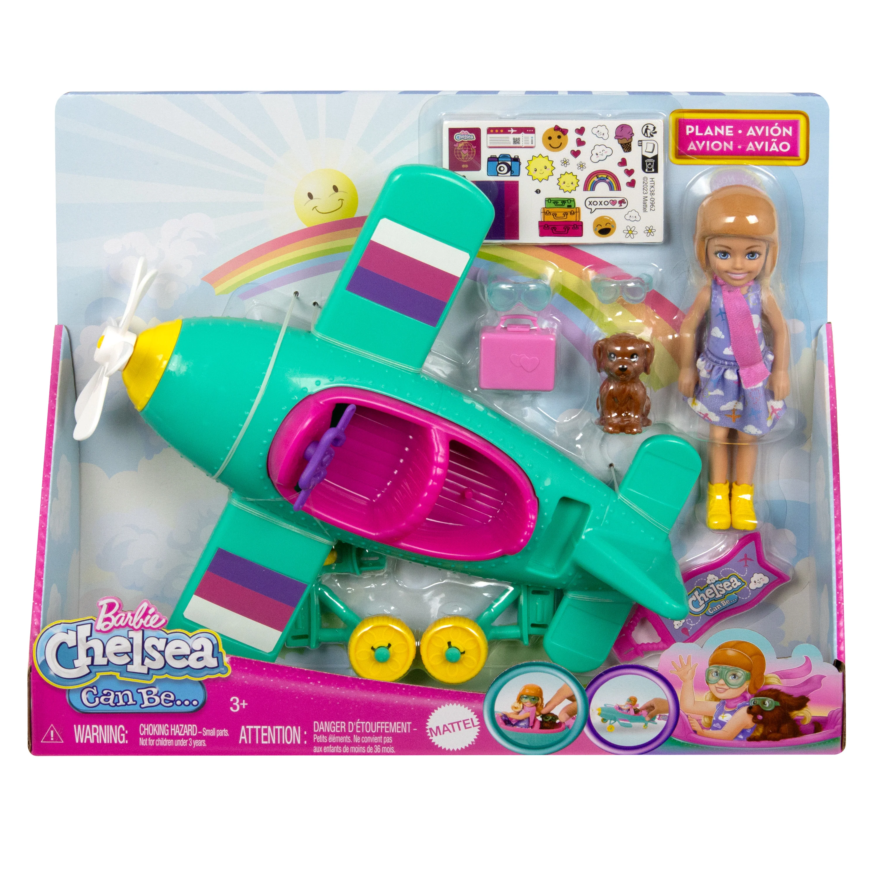 Barbie Chelsea Can Be… Plane Doll & Playset, 2-Seater Aircraft With Spinning Propellor & 7 Accessories - Image 5
