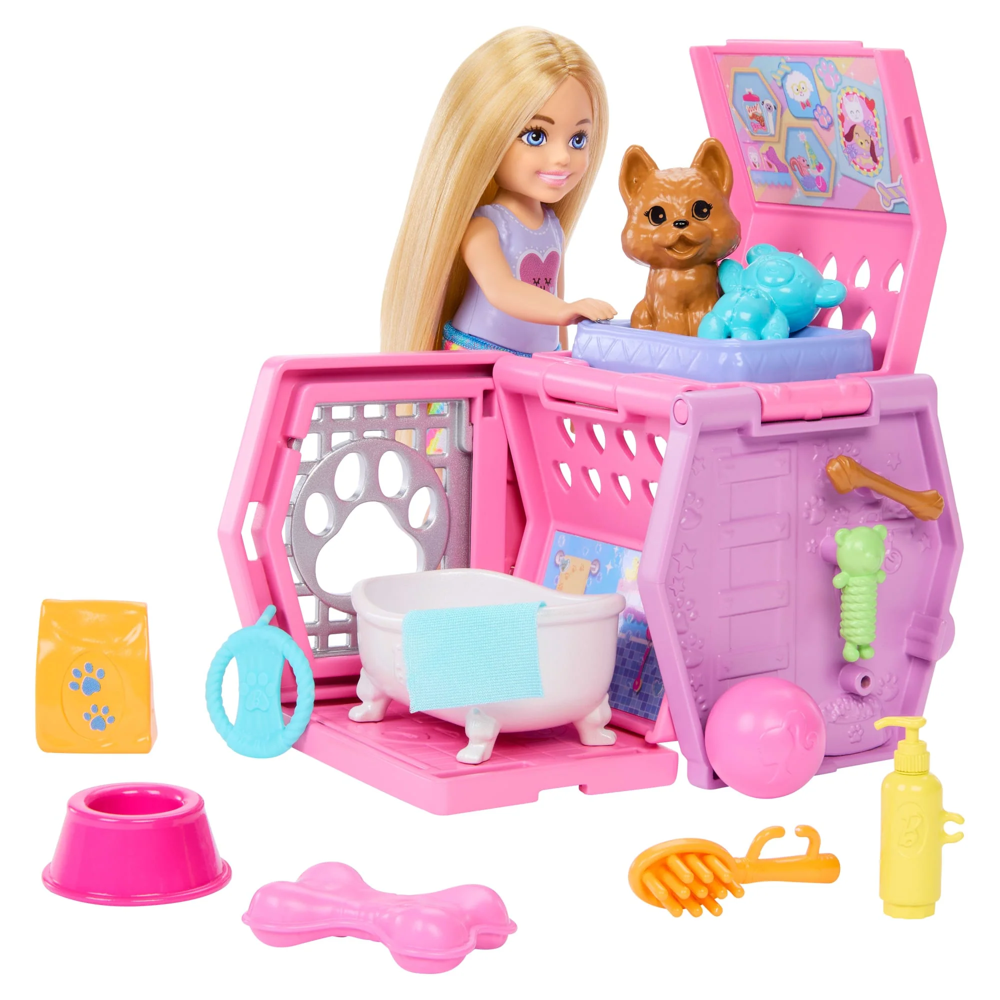 Barbie® Chelsea™ Coffret de Jeu Cage de Transport Pour Chiot - Image 4