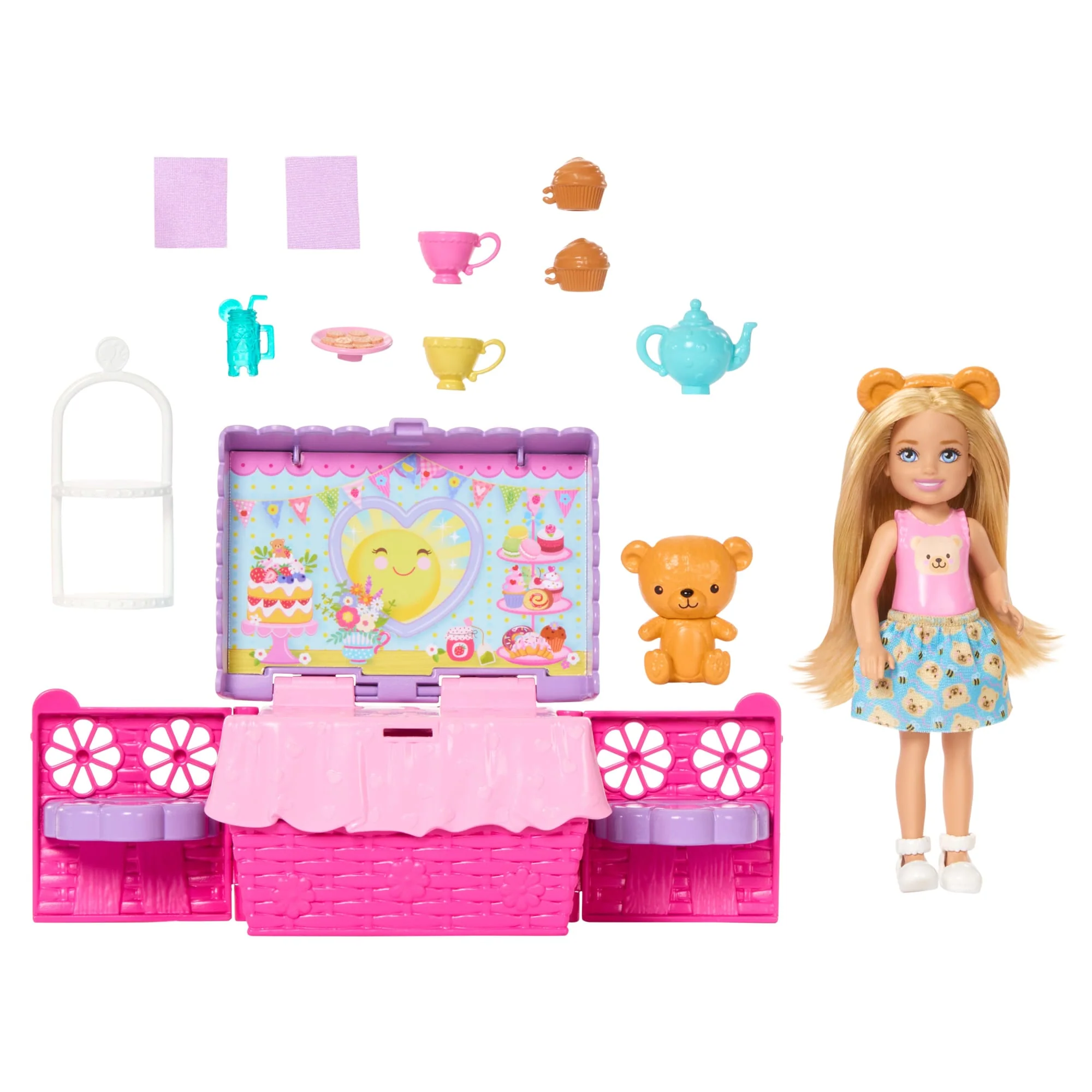 Barbie Chelsea Set de Juego Chelsea Fiesta de Té