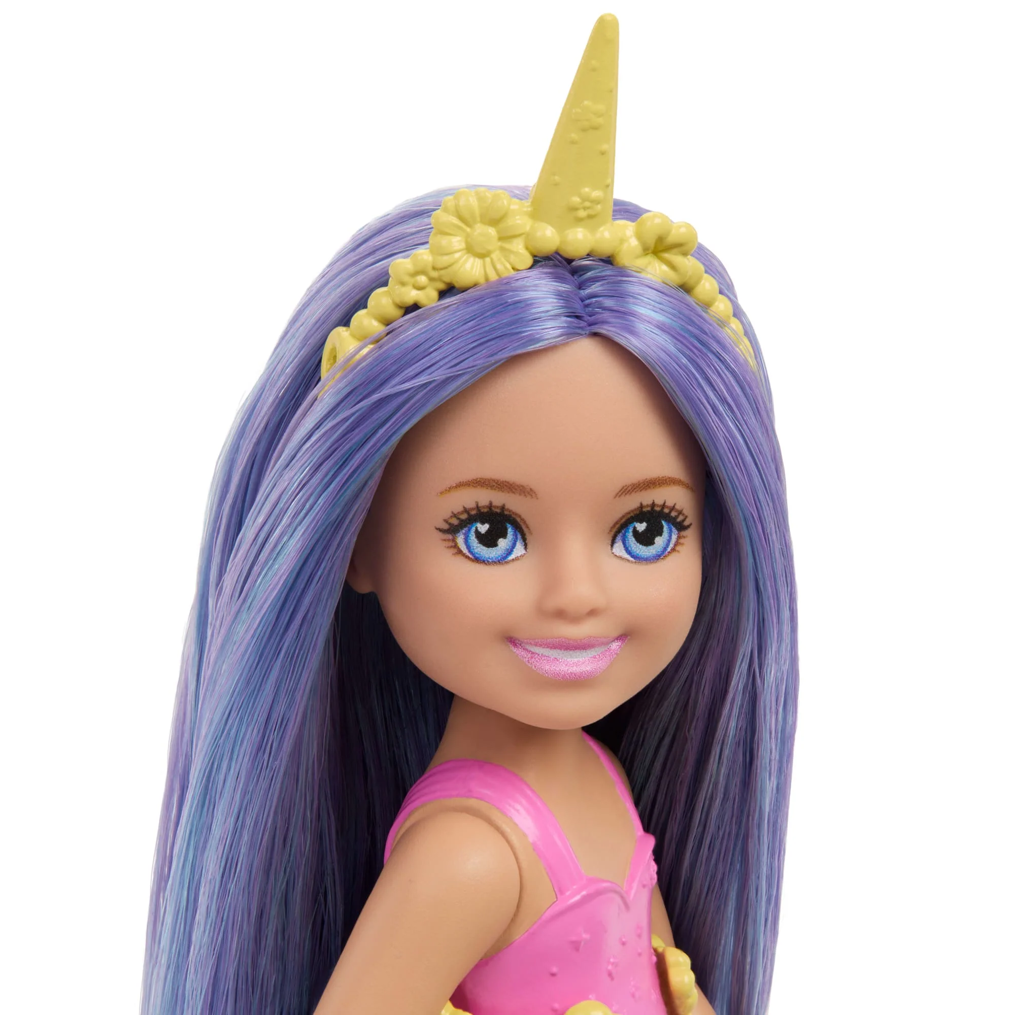 Barbie Chelsea Unicorn Small Doll With Purple Hair, Removable Tail, Shoes & Hair Accessory, 6-Inch - Image 2