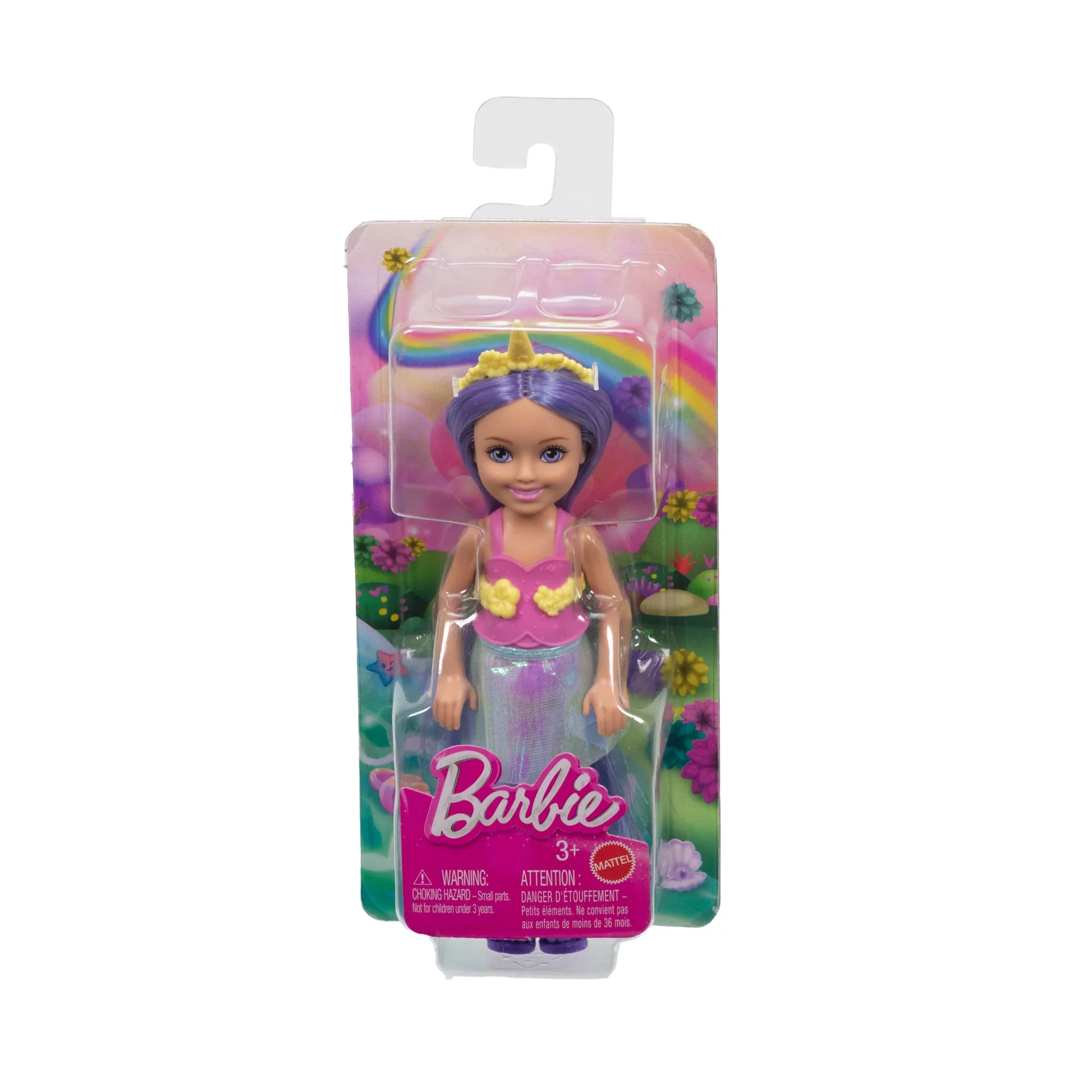 Barbie Chelsea Unicorn Small Doll With Purple Hair, Removable Tail, Shoes & Hair Accessory, 6-Inch - Image 6