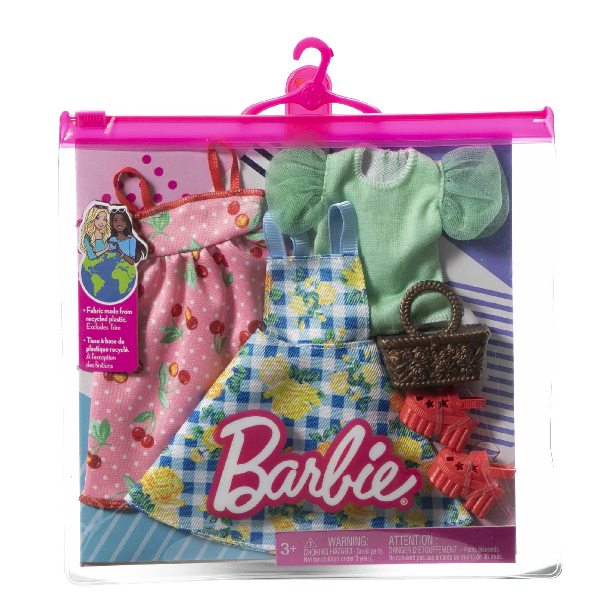 Barbie Clothes, Picnic-Themed Fashion And Accessory 2-Pack For Barbie Dolls - Image 2