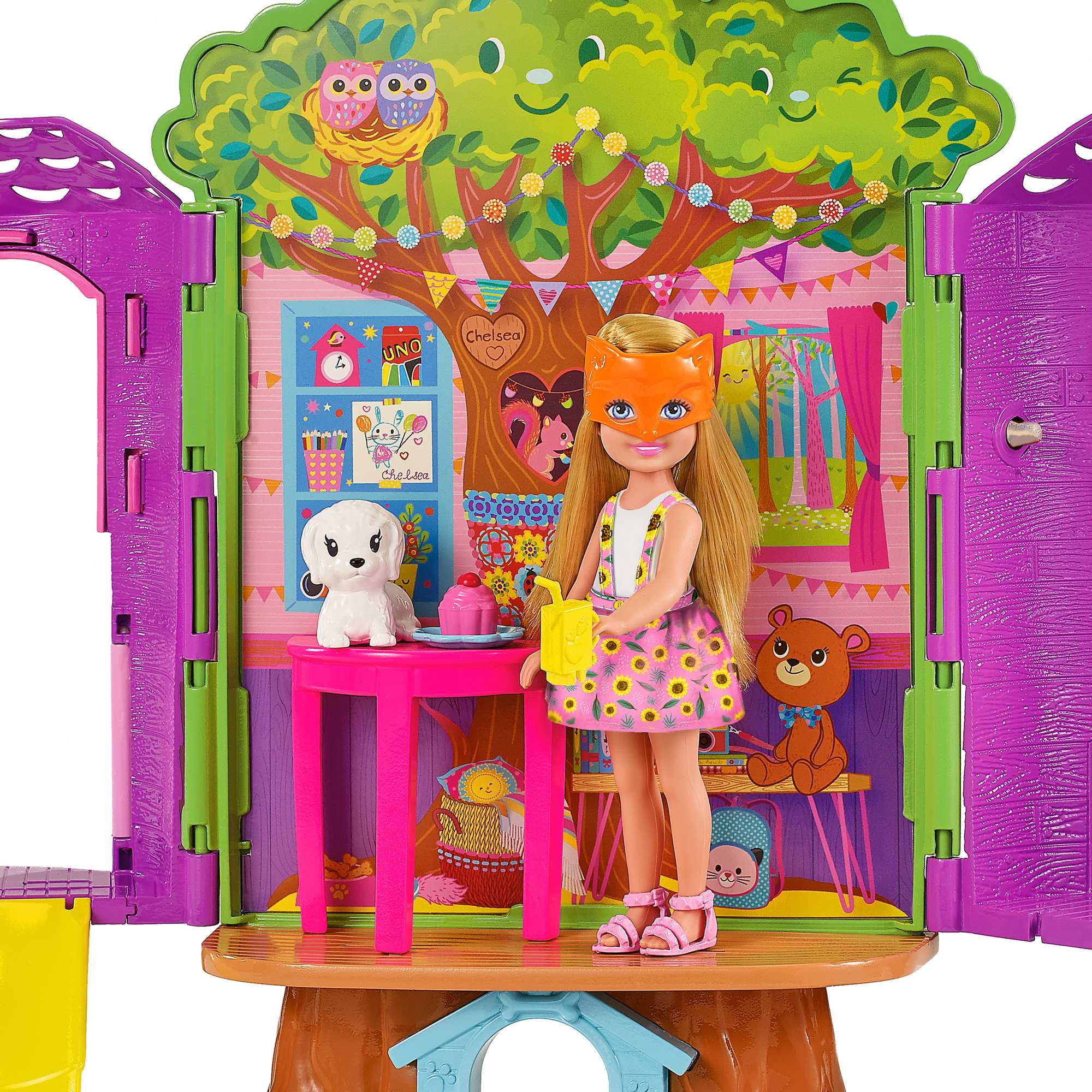 Barbie Chelsea Cabane Dans Les Arbres Coffret Poupée Chelsea et Chiot - Image 5