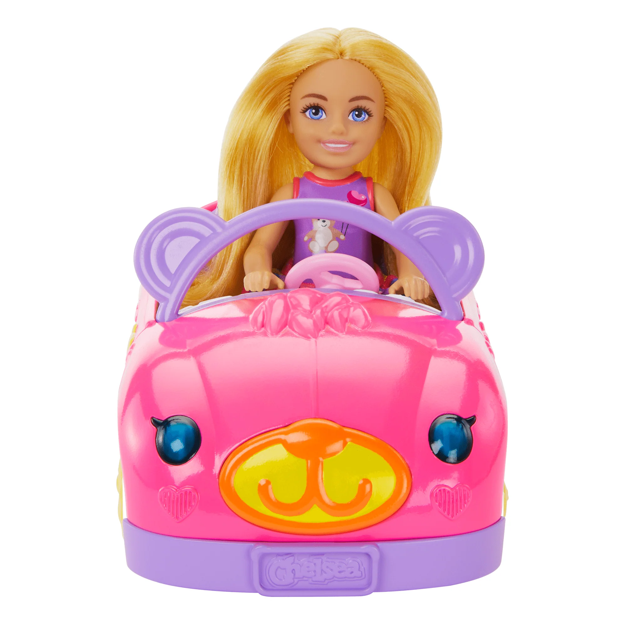 Barbie-Chelsea et Son Cabriolet-Coffret Poupée Blonde, Ours en Peluche - Image 5