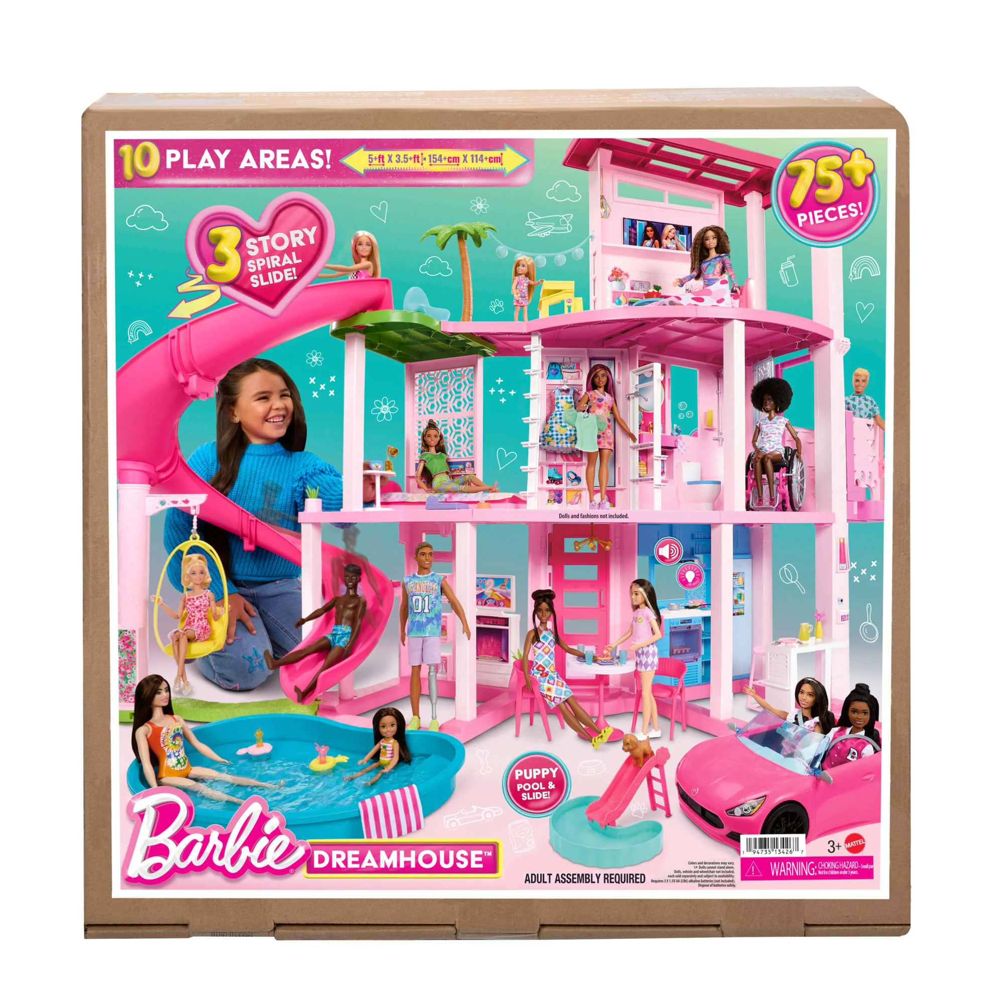 Barbie® Coffret de Jeu Maison de Rêve, 3 Étages, 75+ Éléments - Image 6