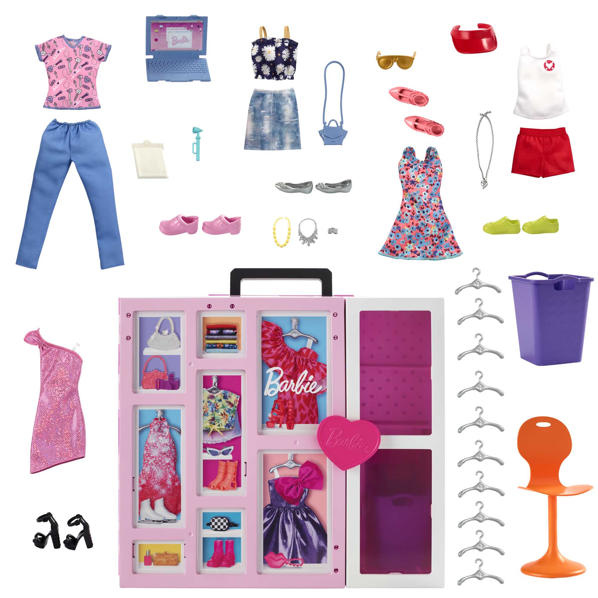 Barbie Coffret Placard de Rêve, 60+ Cm Largeur, 35+ Éléments, 3+ Ans - Image 4