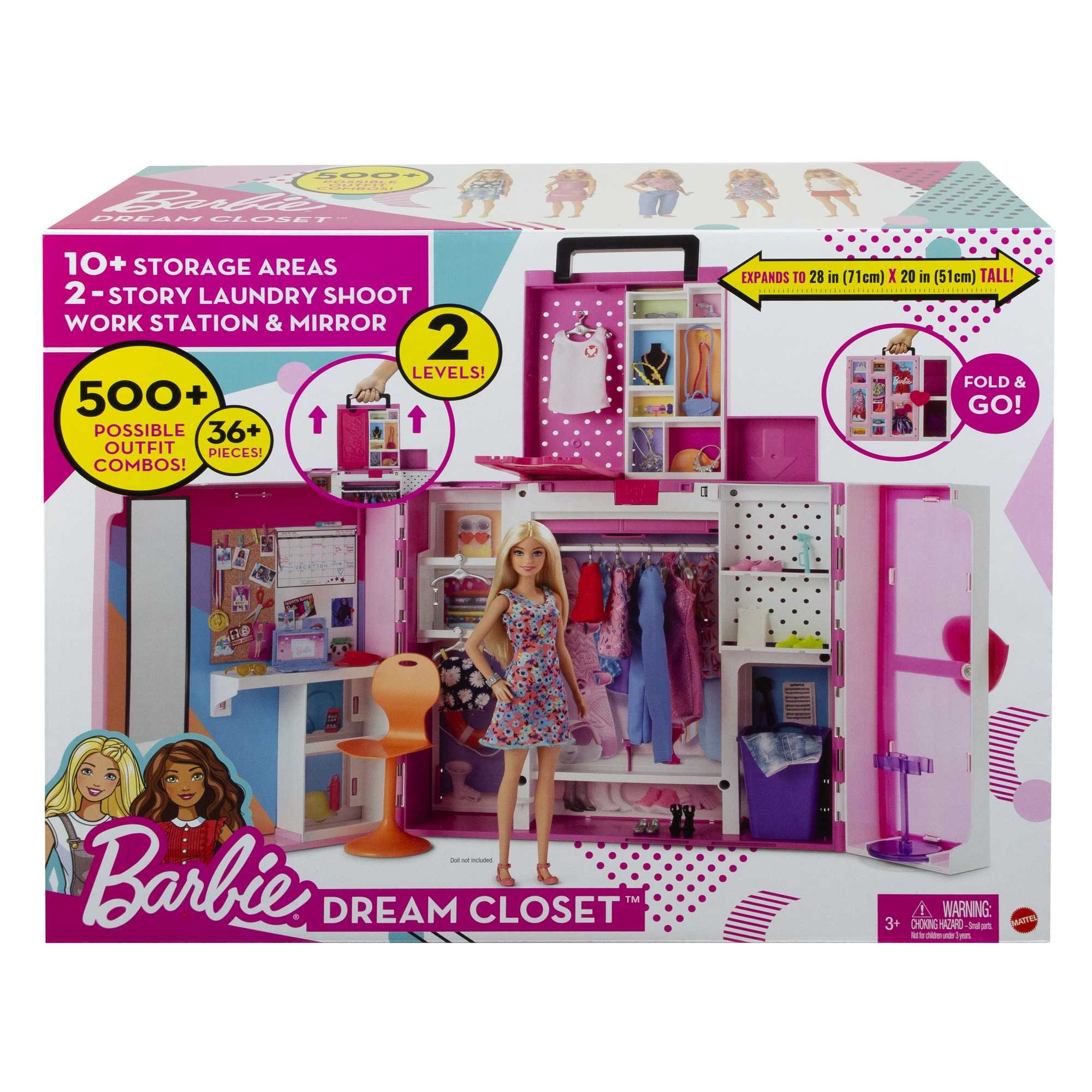 Barbie Coffret Placard de Rêve, 60+ Cm Largeur, 35+ Éléments, 3+ Ans - Image 6