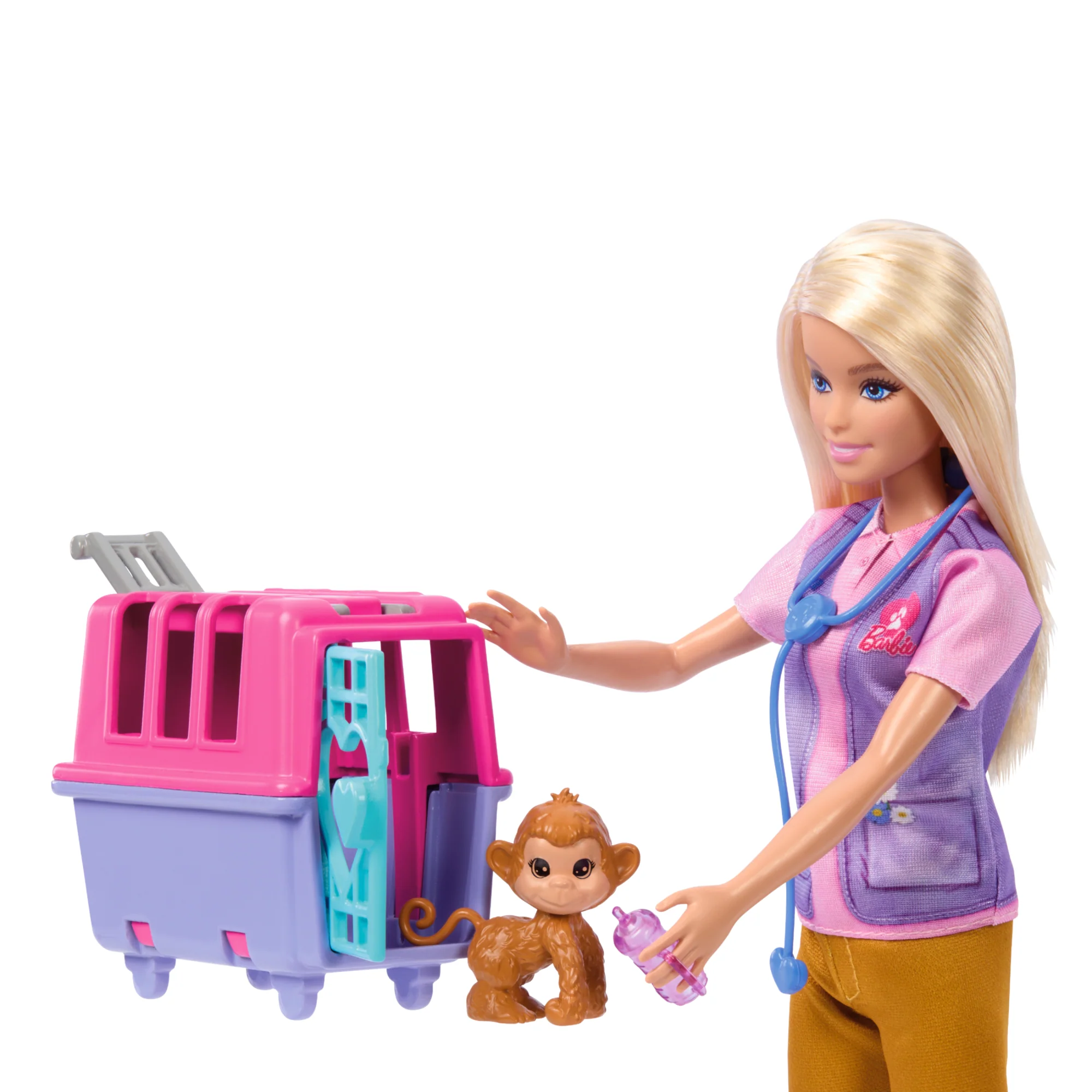 Barbie-Sauvetage D’Animaux-Coffret Poupée Blonde et Accessoires - Image 3