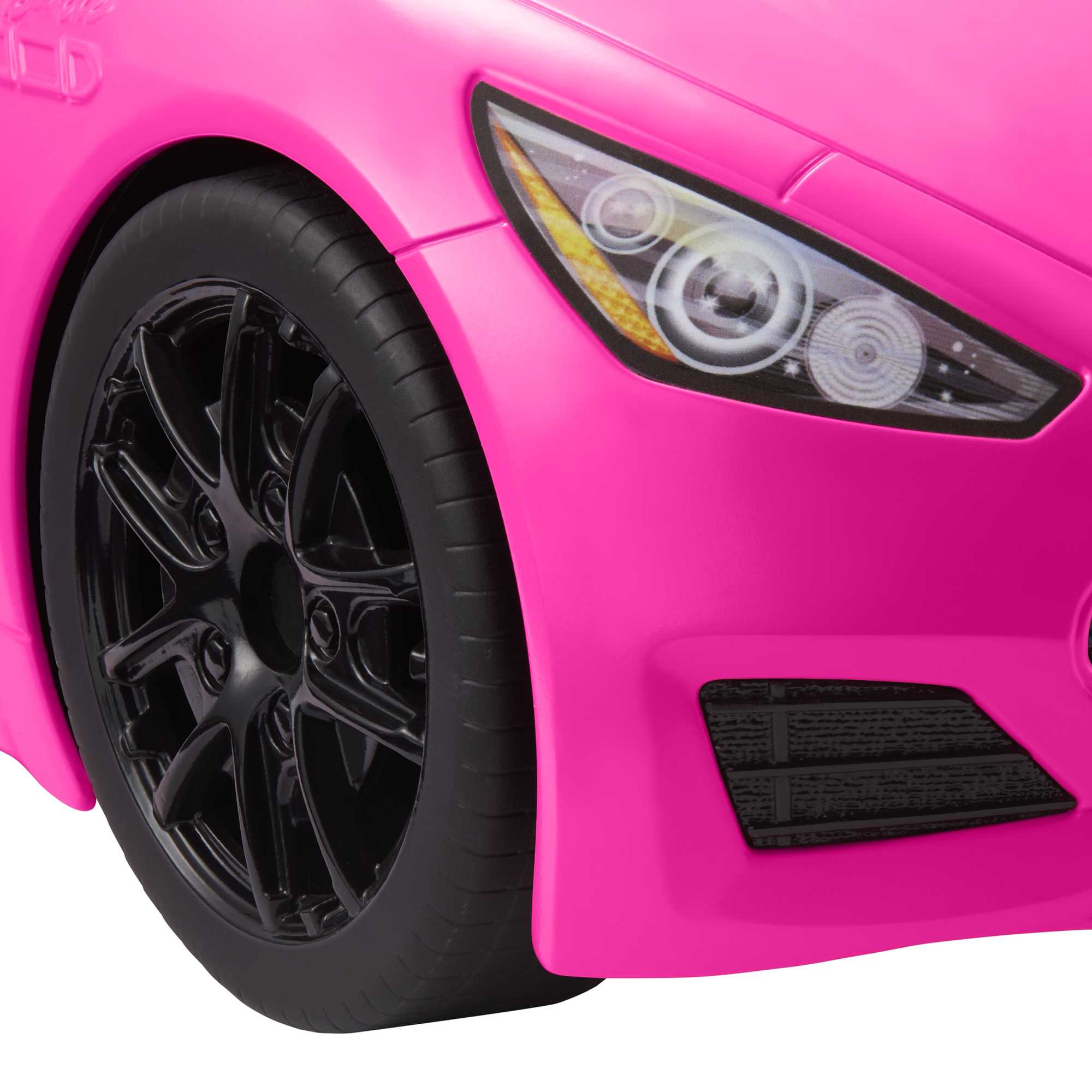 Barbie Pink Convertible 2-Seater Vehicle With Rolling Wheels, For 3 To 7 Year Olds - Image 3