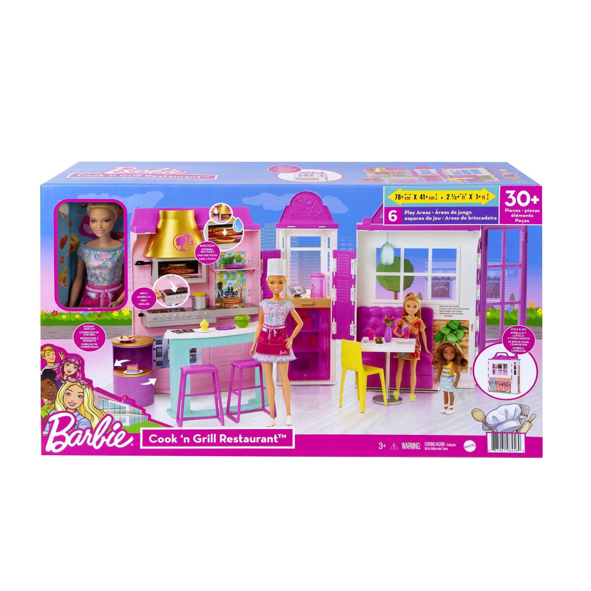 Barbie Cook ‘n Grill Restaurant Doll And Playset - Image 6