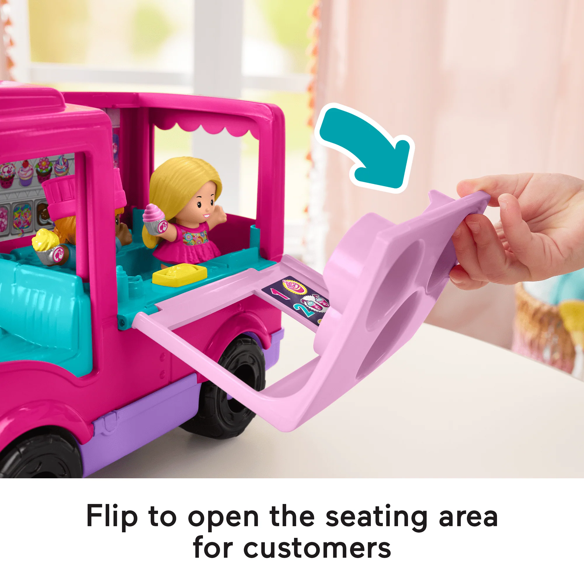Barbie Cupcake Truck By Little People - Image 4