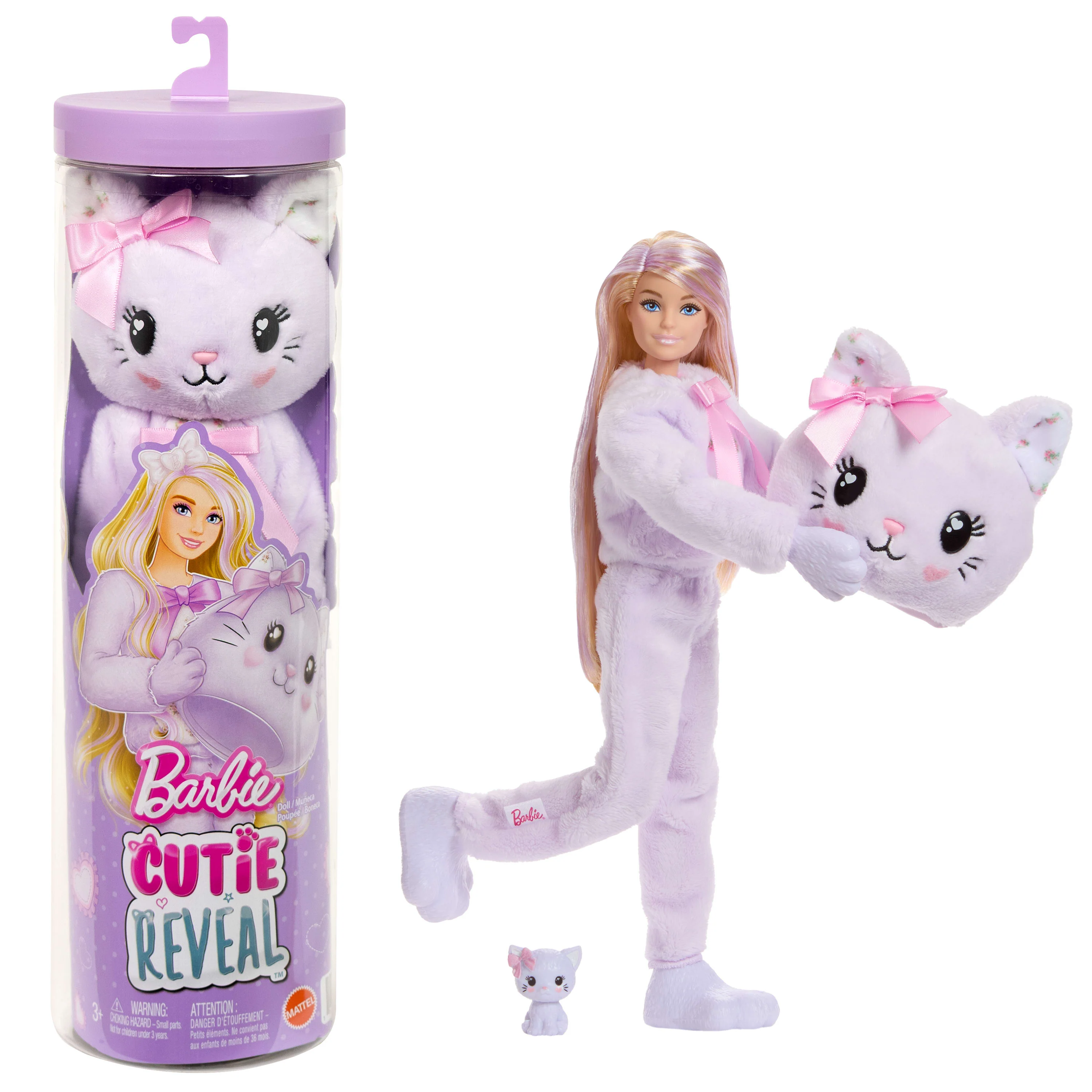 Barbie Cutie Reveal Boneca Gatinho Roxo