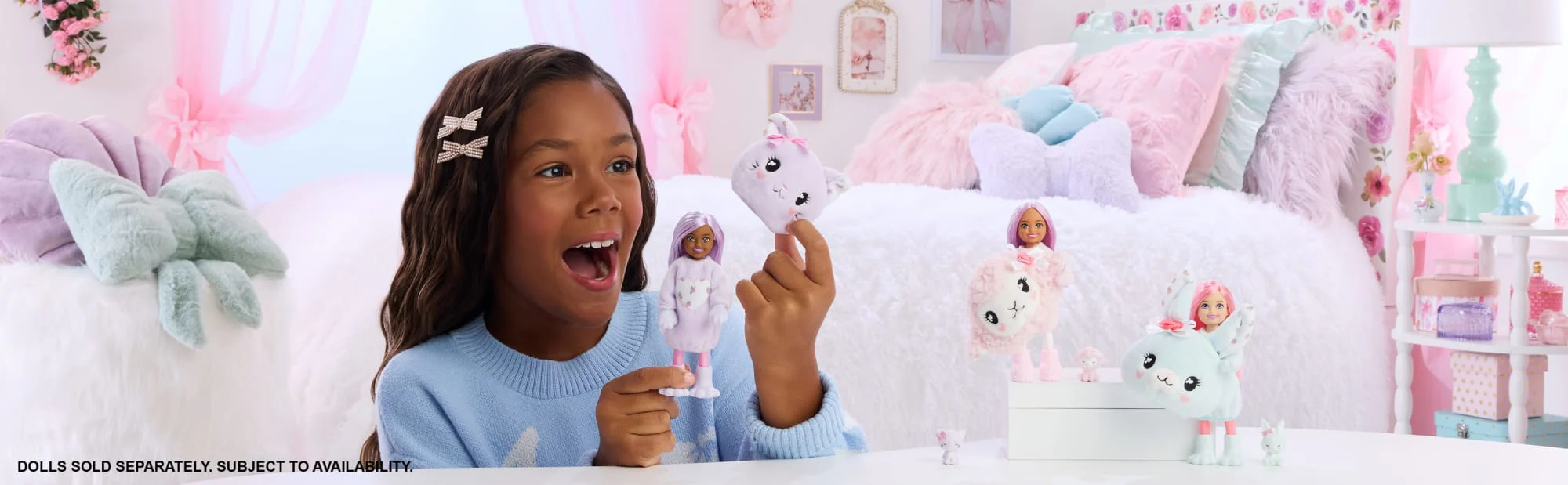 Barbie Cutie Reveal Care Bears Chelsea Small Dolls & Accessories, Series 2 - Image 2