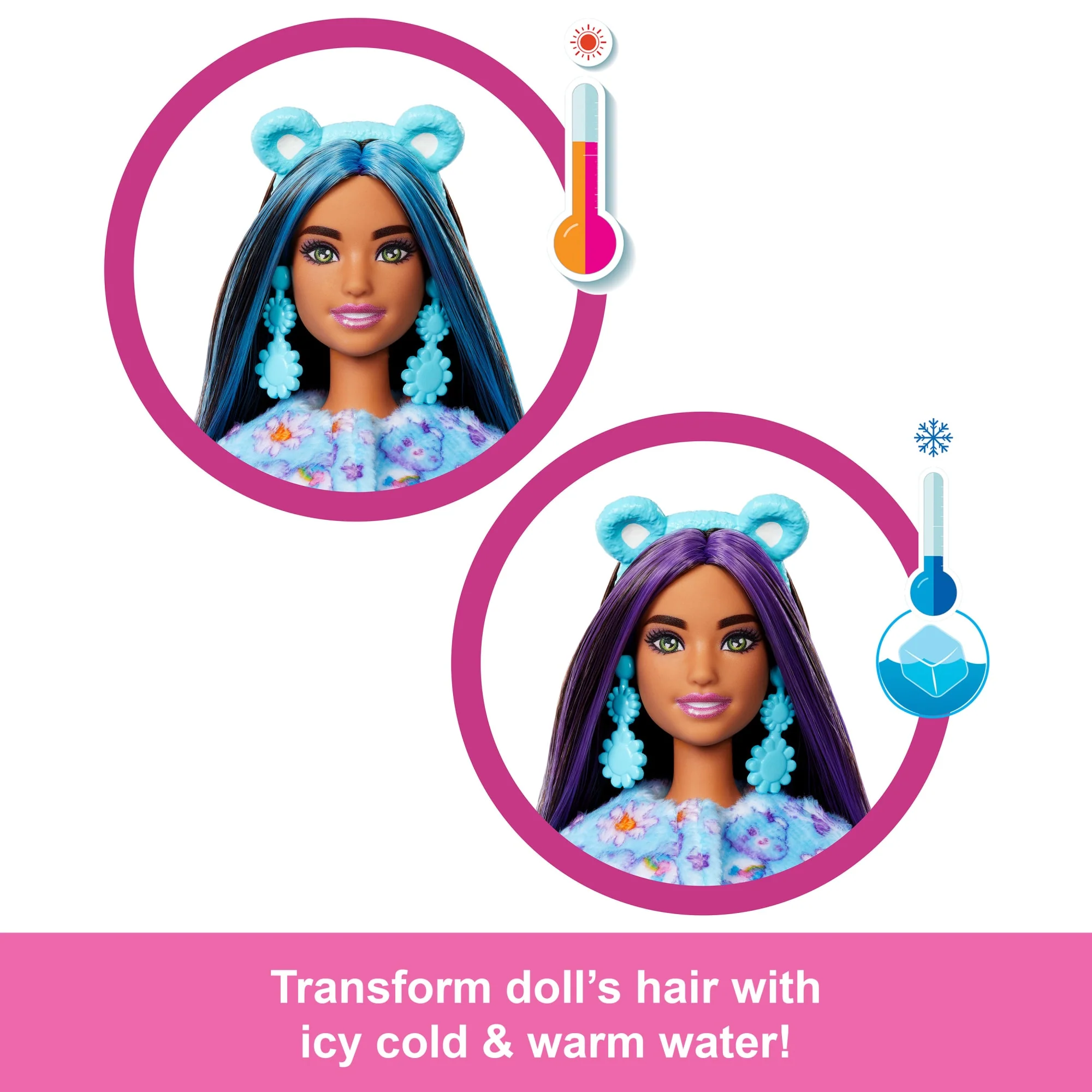 Barbie Cutie Reveal Care Bears Doll & Accessories, Series 2 Dream Bright Bear With 10 Surprises - Image 3