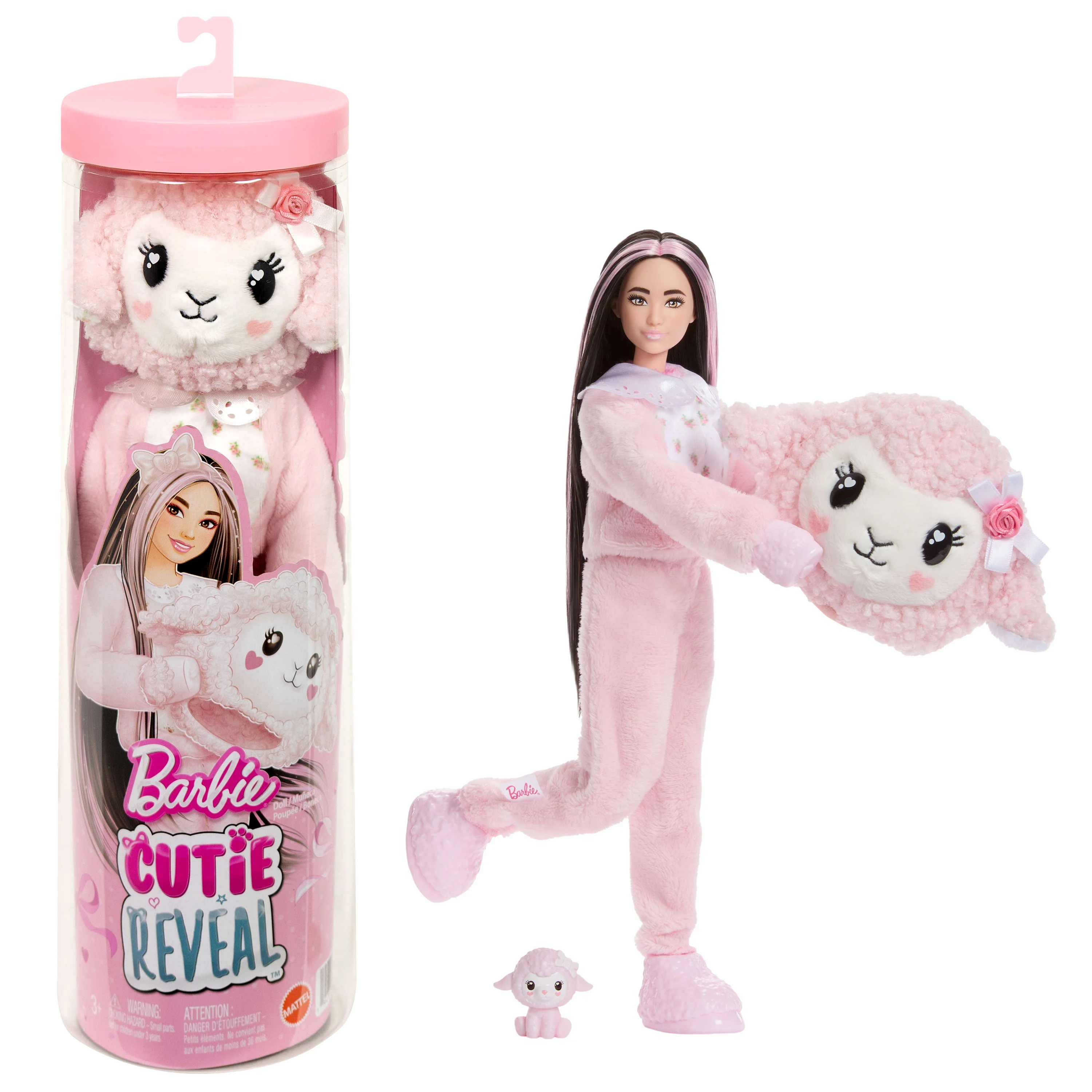 Barbie Cutie Reveal Muñeca lazos dulces rosa
