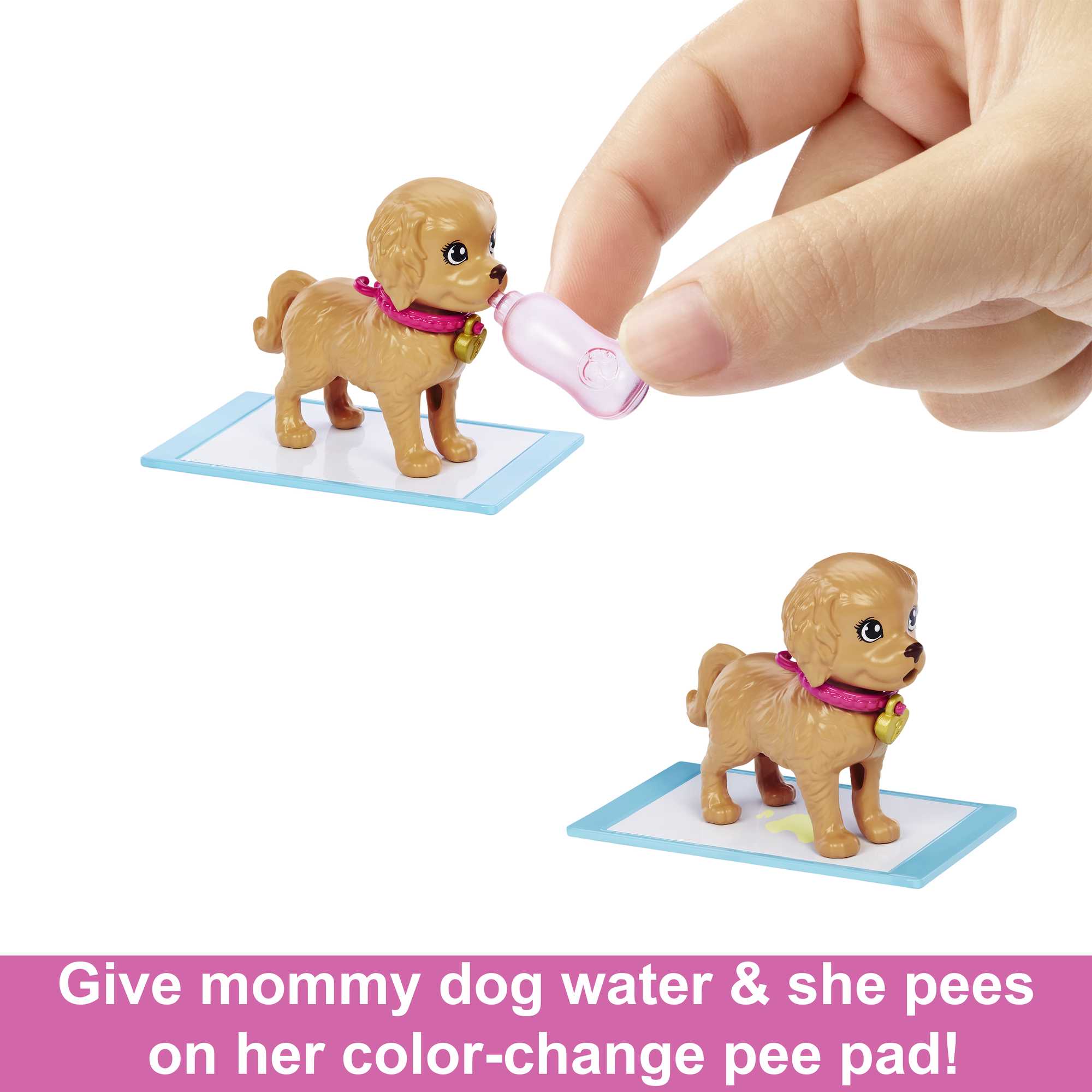 Barbie Doll And Accessories Pup Adoption Playset With Doll, 2 Puppies And Color-Change - Image 4