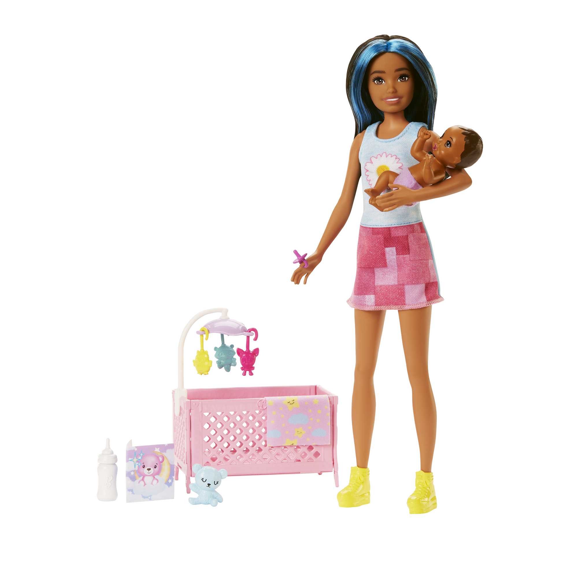 Barbie Doll And Accessories, Skipper Babysitter Crib Playset
