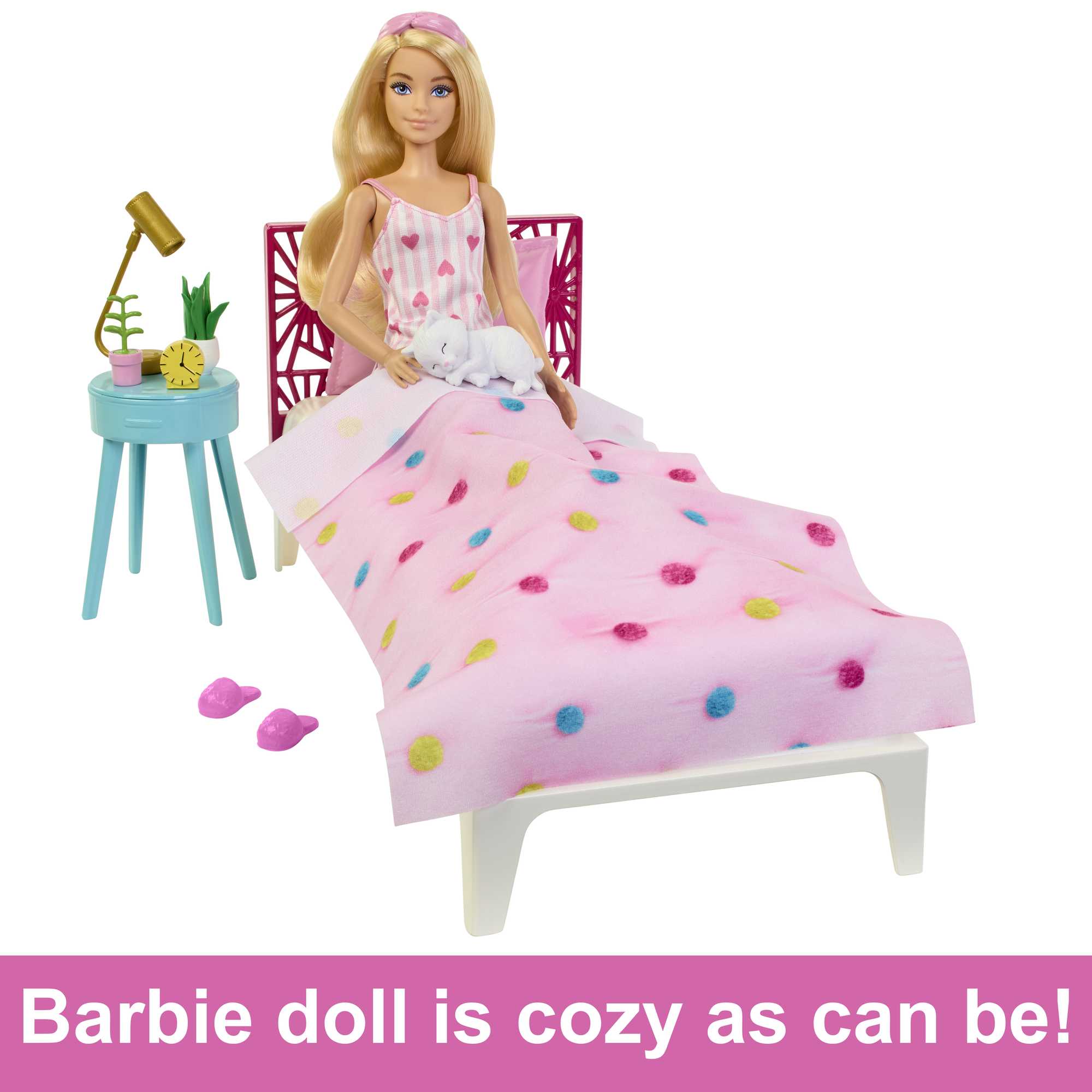 Barbie Doll And Bedroom Playset, Barbie Furniture With 20+ Pieces - Image 2