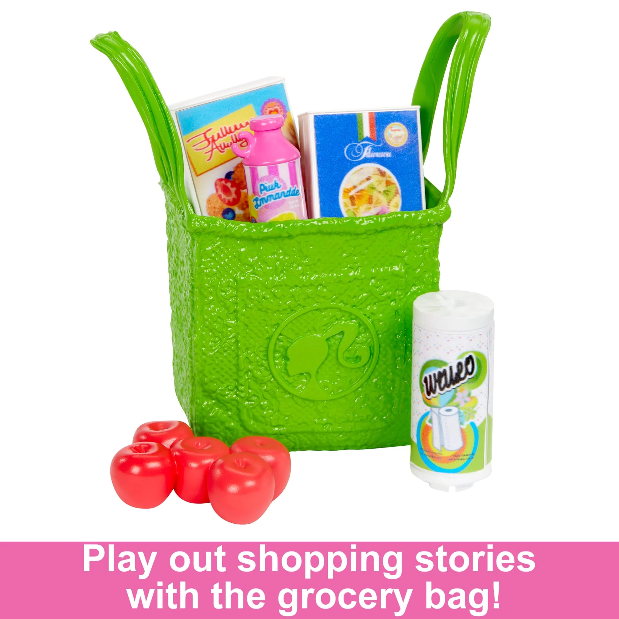 Barbie Doll And Ultimate Pantry Playset, Barbie Kitchen Add-On With 30+ Food-Themed Pieces - Image 5