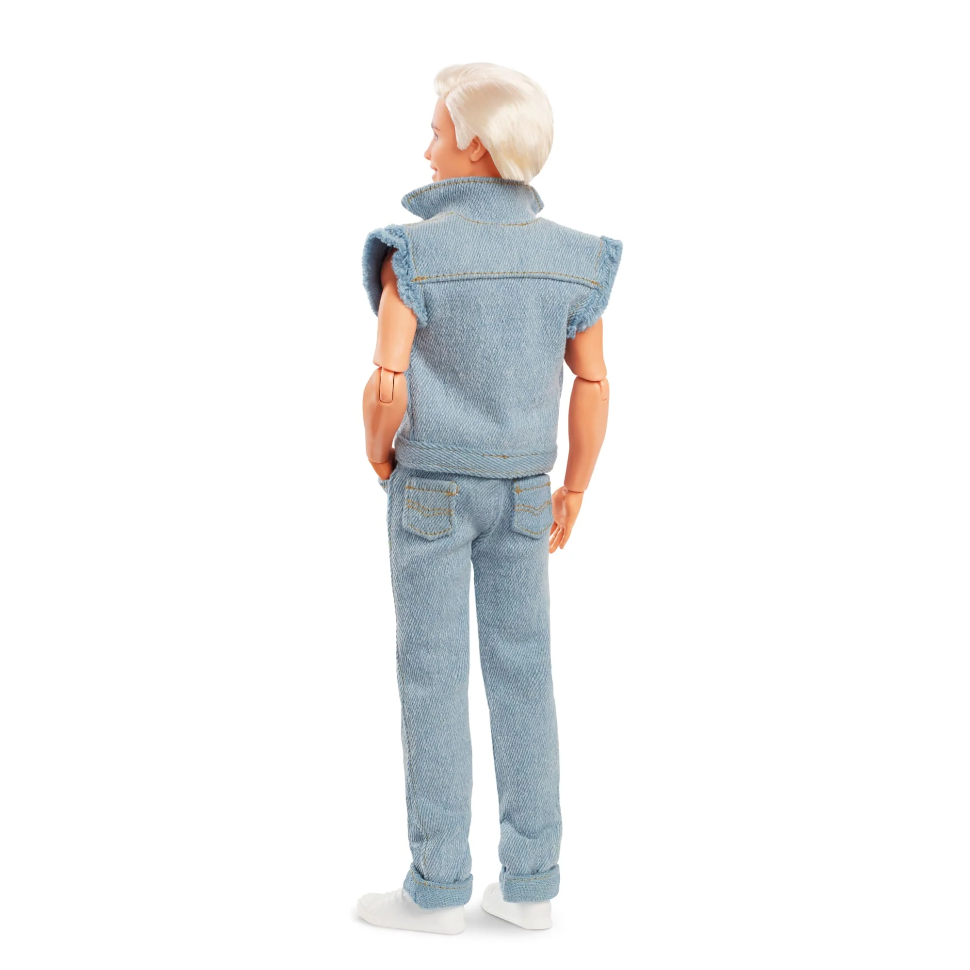 Barbie the Movie Collectible Ken Doll Wearing Denim Matching Set - Image 5