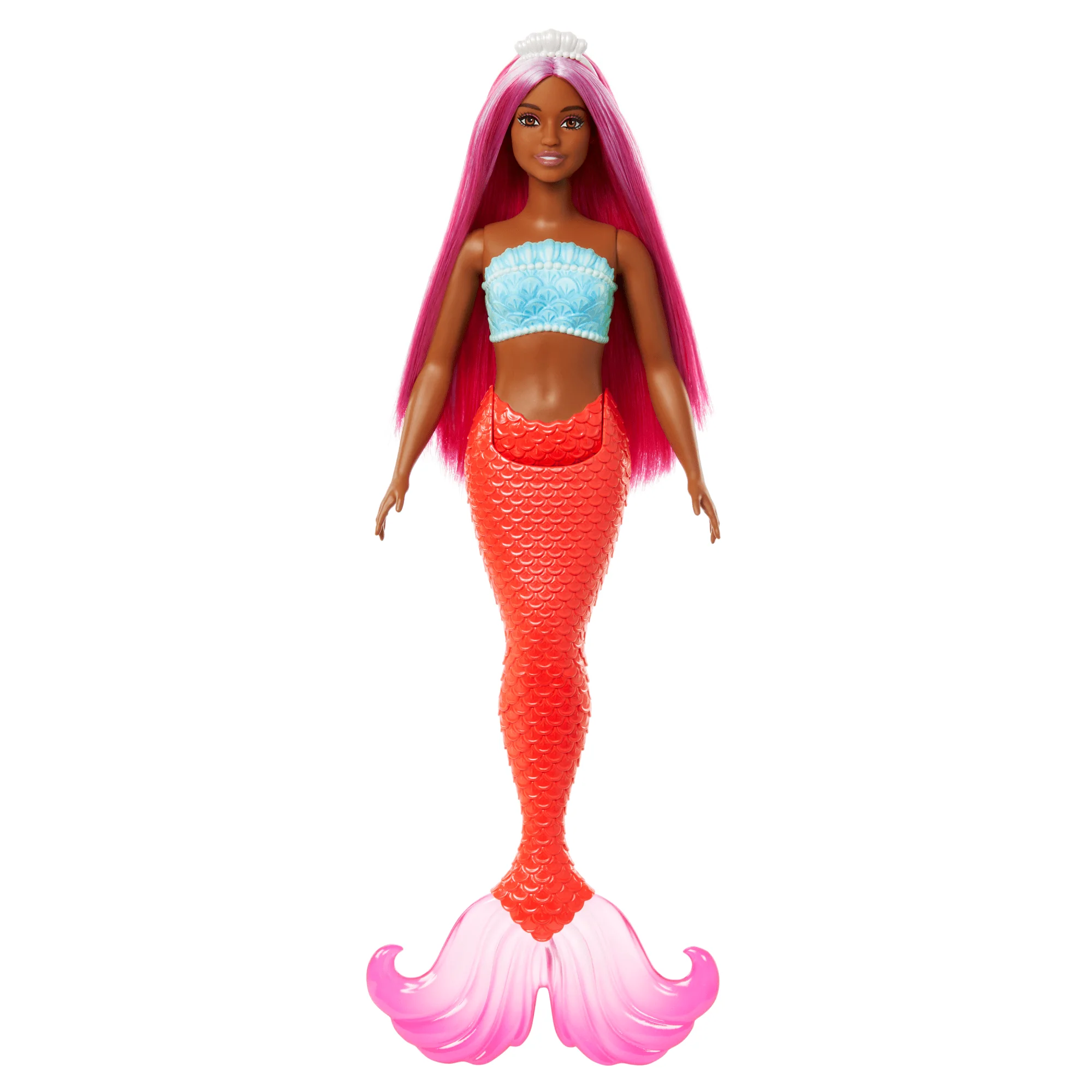 Barbie Mermaid Dolls With Colorful Hair, Tails And Headband Accessories - Image 4