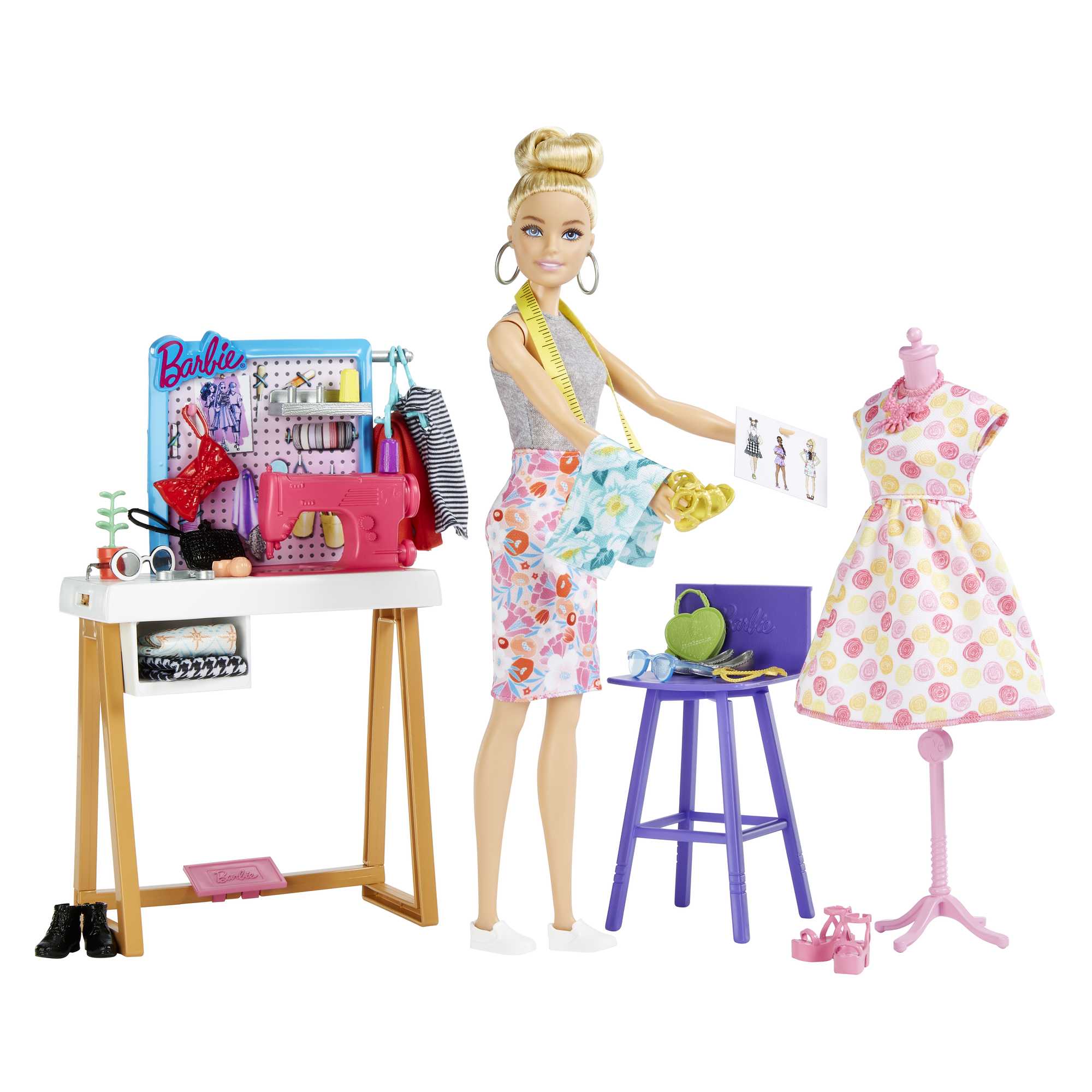 Barbie Fashion Designer Doll (12-In/30.40-Cm) & Studio, 25+ Design & Fashion Accessories, Ages 3 & Up - Image 5