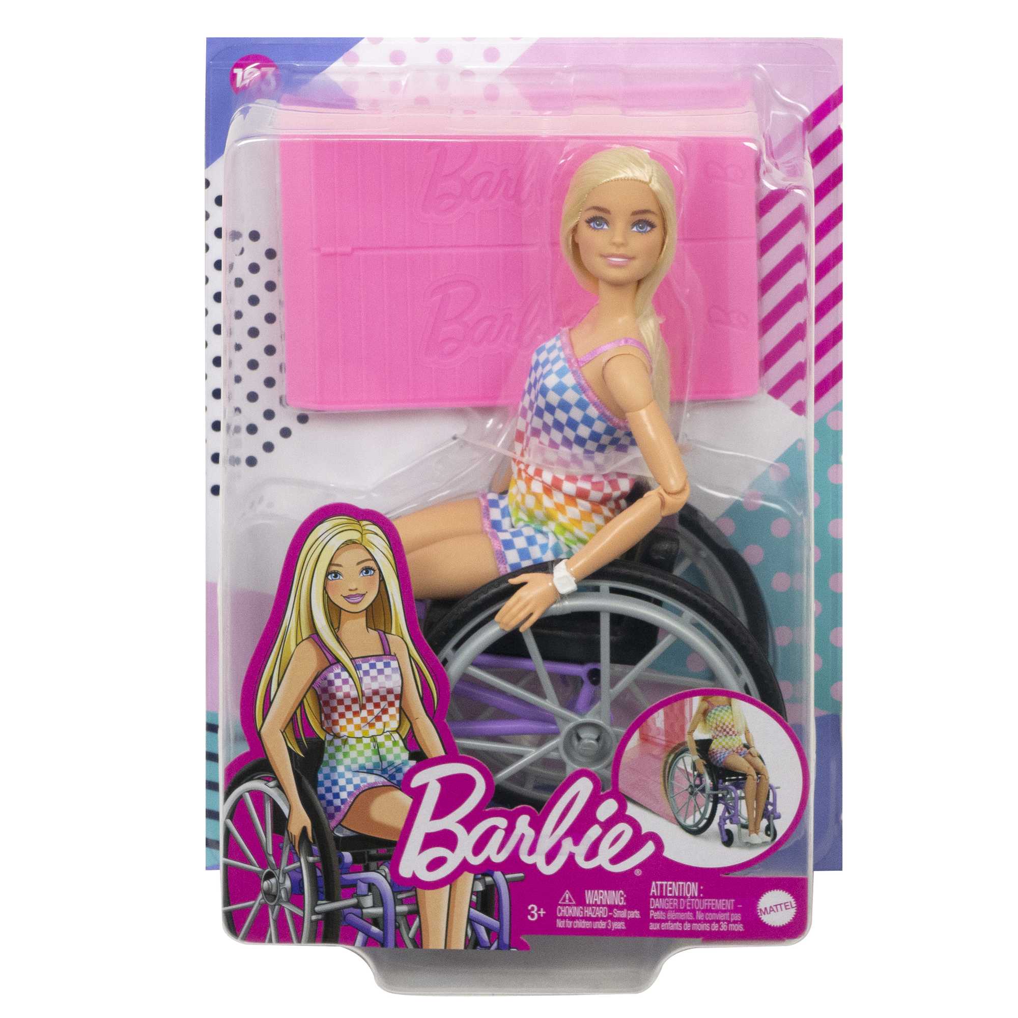 Barbie Doll With Wheelchair And Ramp, Blonde, Barbie Fashionistas - Image 6