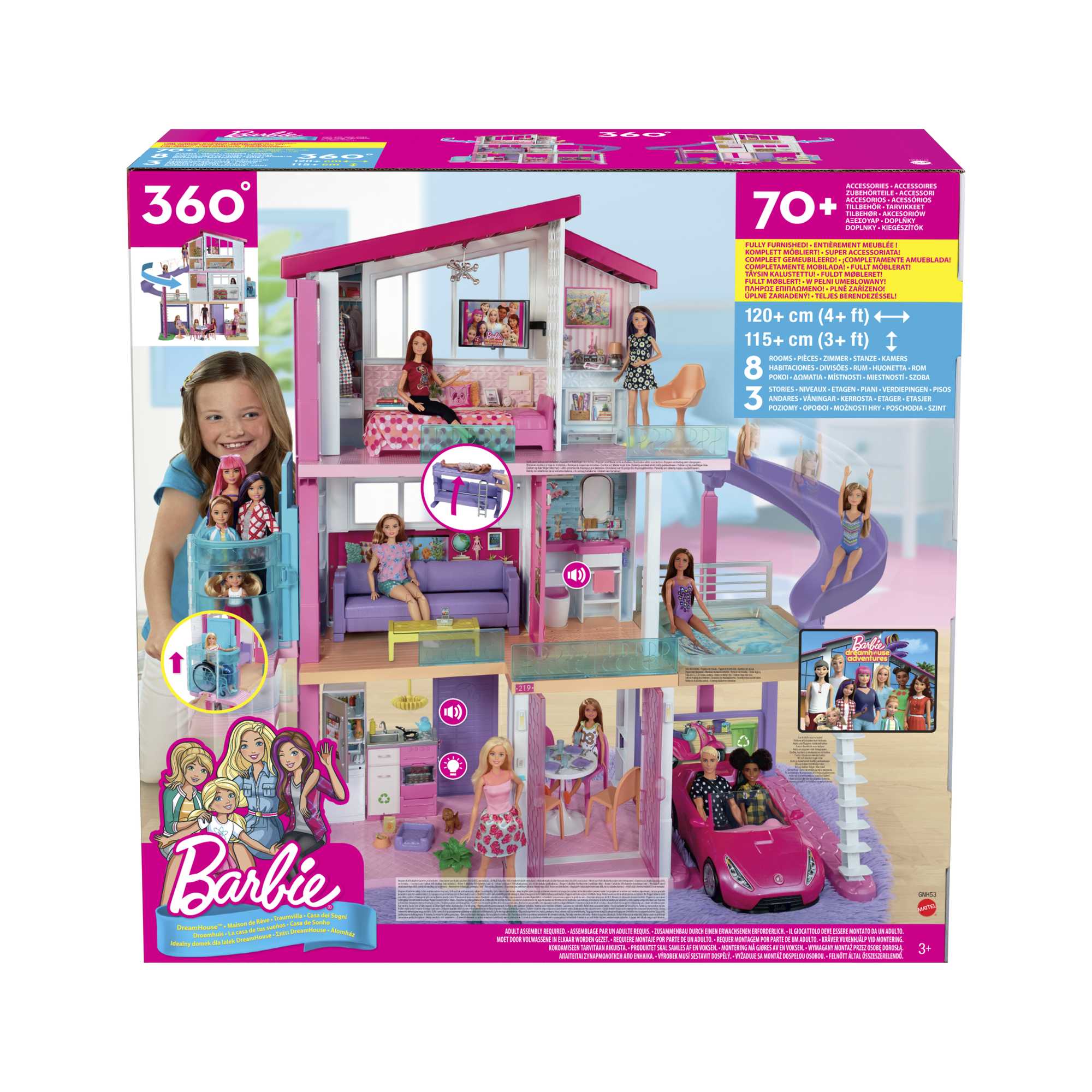 Barbie Dreamhouse Playset With Wheelchair Accessible Elevator - Image 6