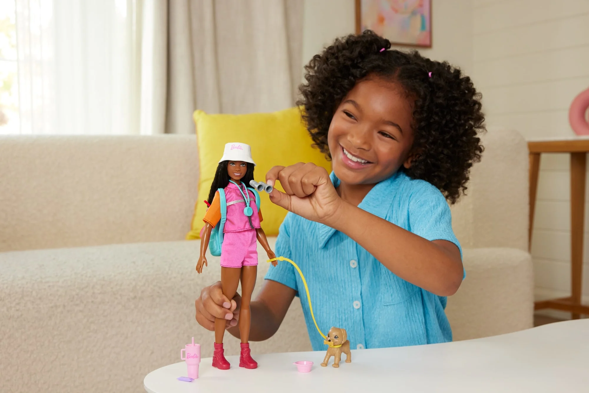 Barbie “Brooklyn” Outdoor Adventures Fashion Doll With 10+ Camping-Themed Accessories including Pet - Image 2