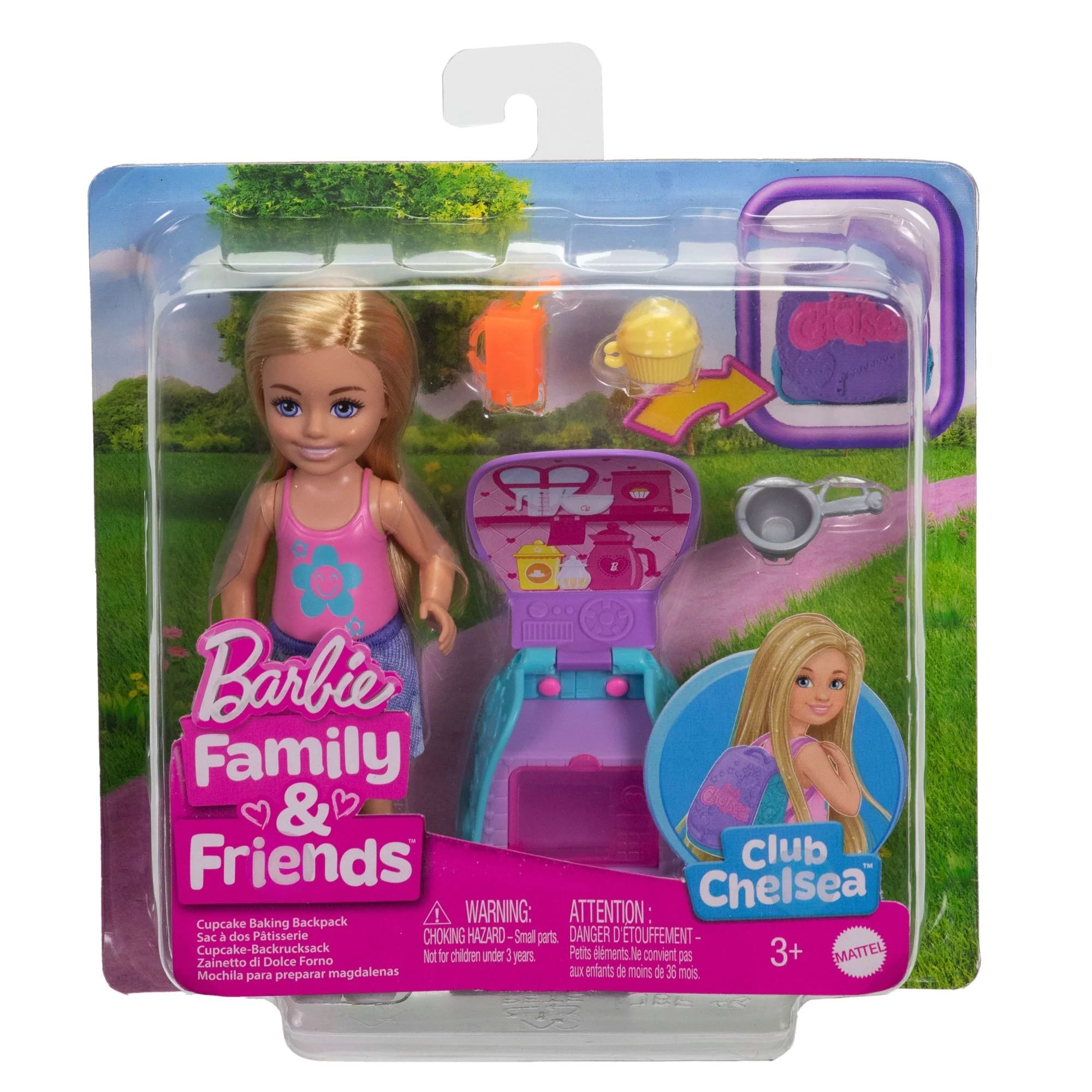 Barbie Family & Friends Chelsea Cupcake Baking Backpack Chelsea Doll And Accessories, Backpack With Cupcake Play Piece - Image 6