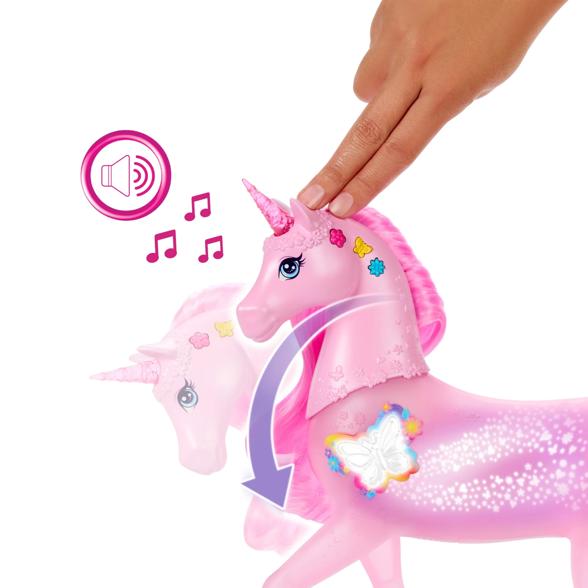 Barbie Fantasia Conjunto de Brinquedo Unicórnio com Luz e Som - Image 4