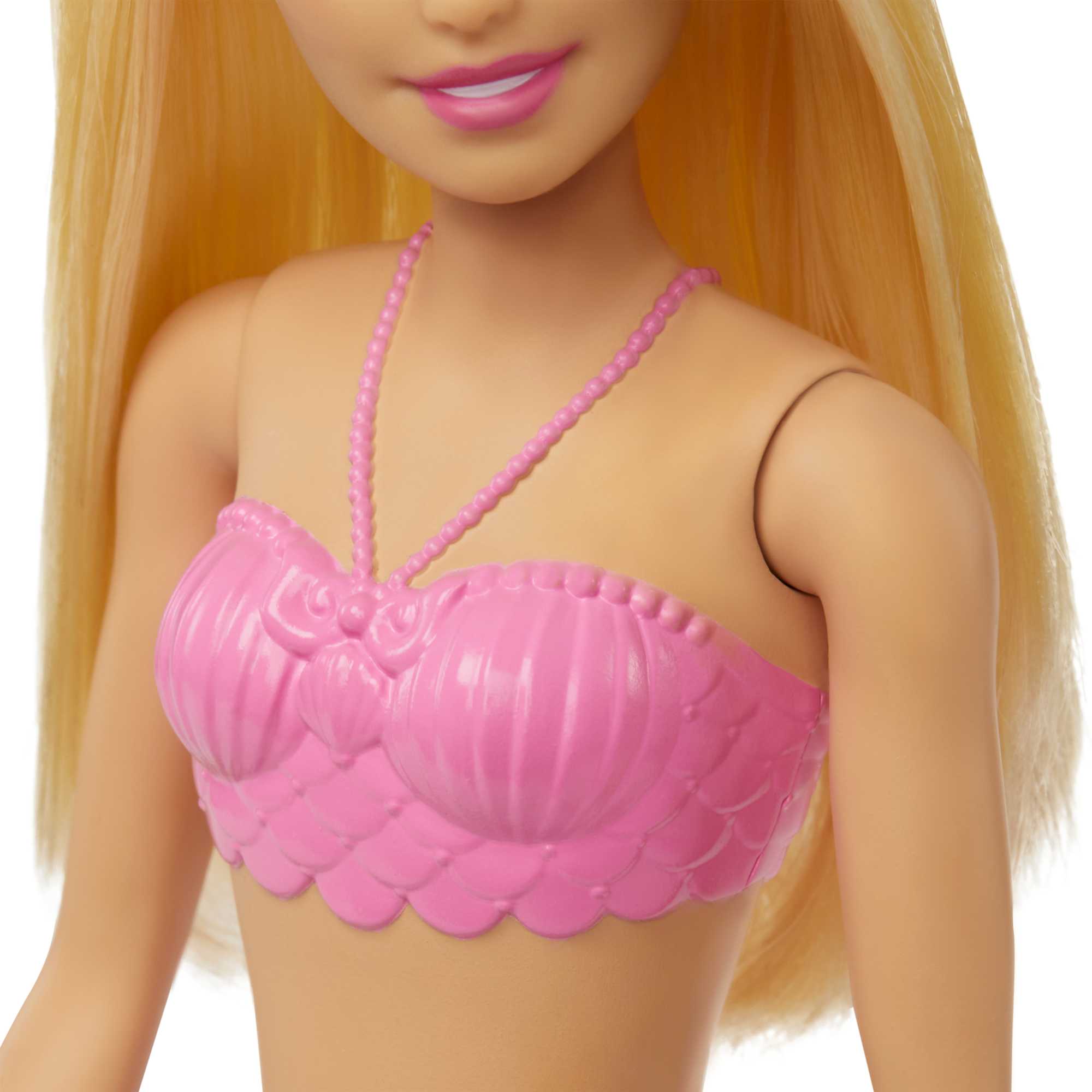 Barbie Fantasía Muñeca Sirena Aleta Rosa con Azul - Image 4