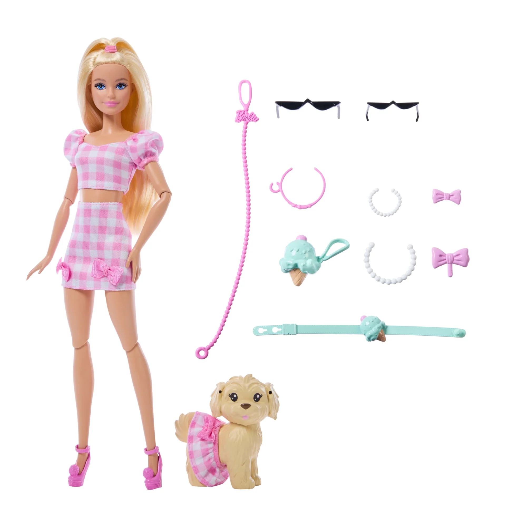 Barbie Fashion & Beauty Muñeca Looks Iguales Malibú y Perrito - Image 6